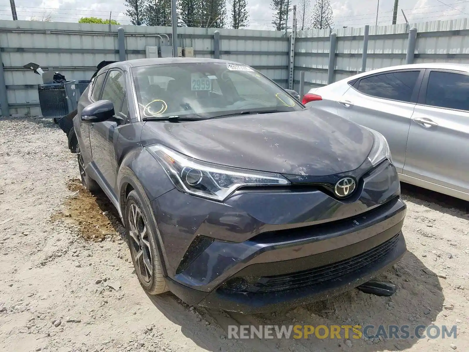 1 Photograph of a damaged car JTNKHMBX4K1016522 TOYOTA C-HR 2019