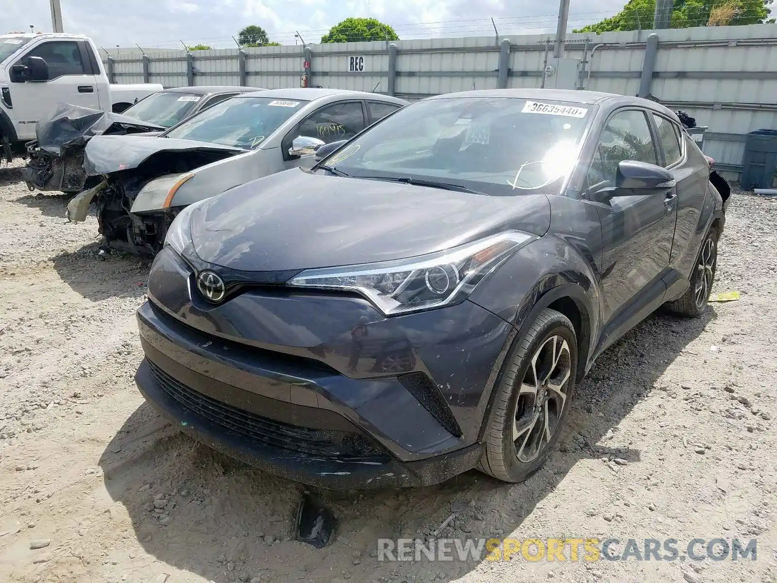 2 Photograph of a damaged car JTNKHMBX4K1016522 TOYOTA C-HR 2019