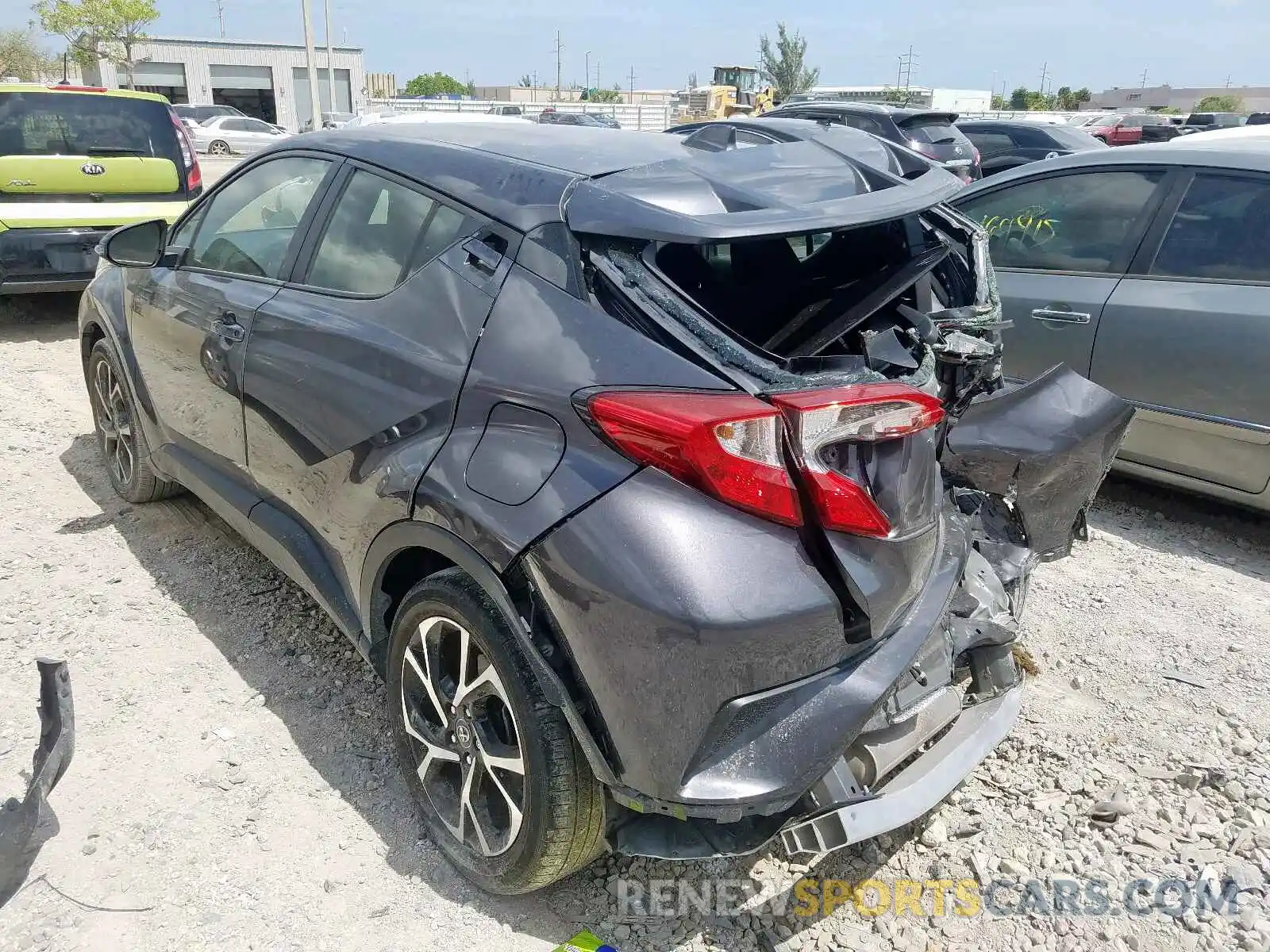 3 Фотография поврежденного автомобиля JTNKHMBX4K1016522 TOYOTA C-HR 2019