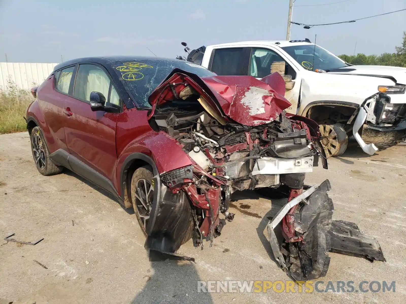 1 Photograph of a damaged car JTNKHMBX4K1017914 TOYOTA C-HR 2019