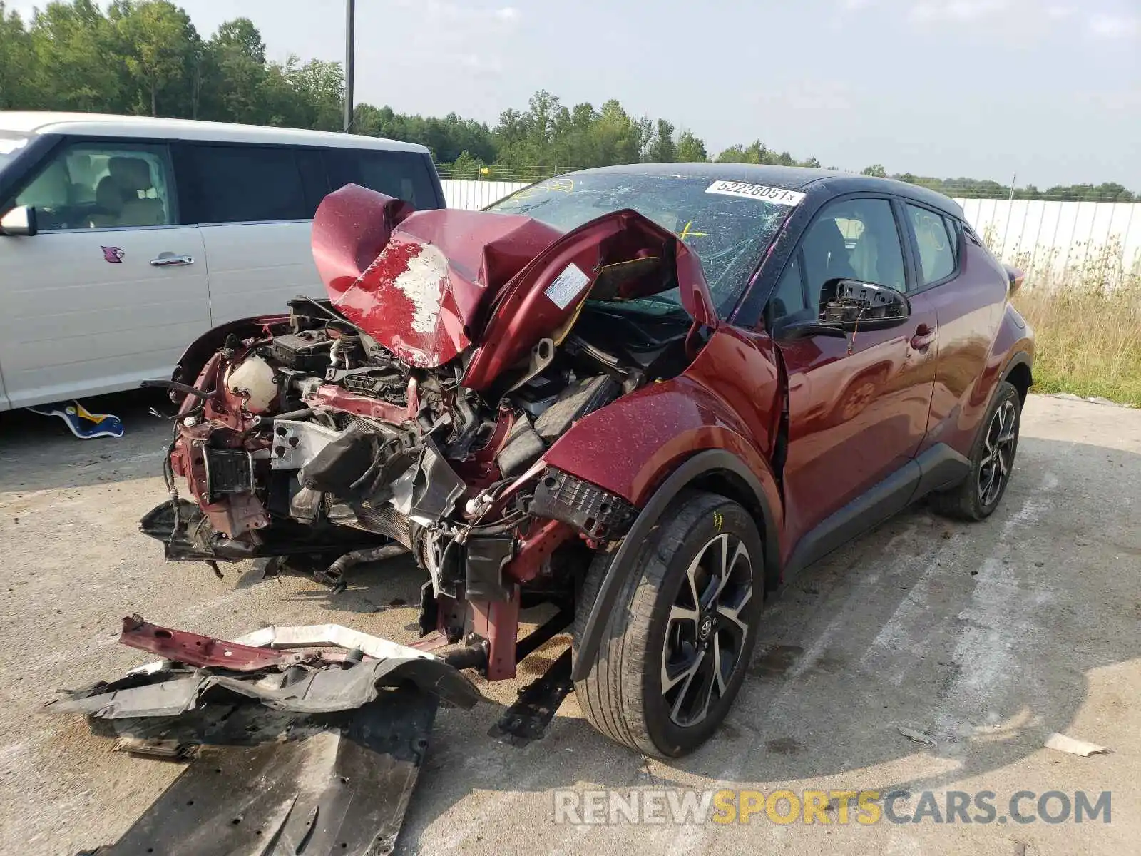 2 Photograph of a damaged car JTNKHMBX4K1017914 TOYOTA C-HR 2019