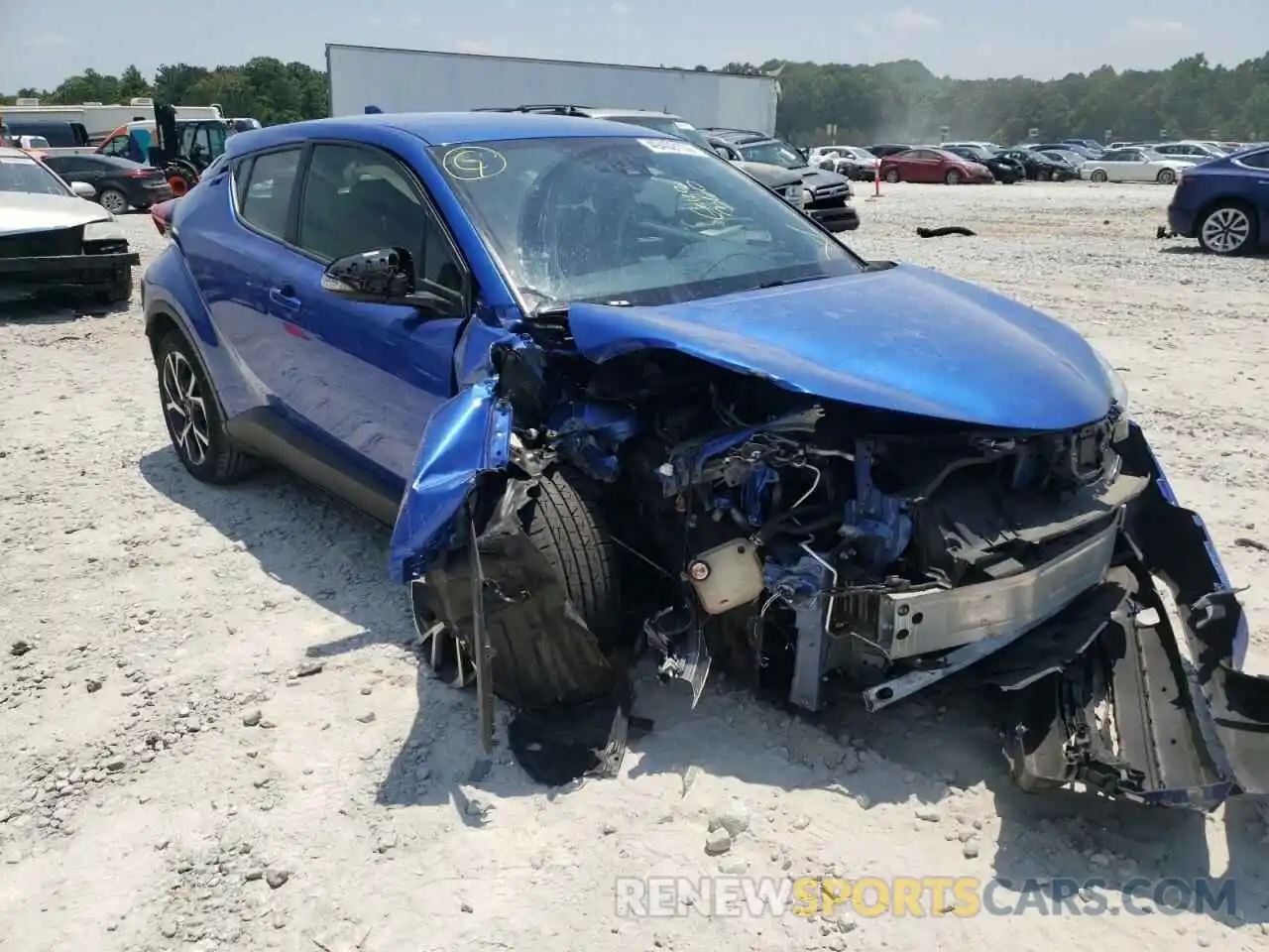 1 Photograph of a damaged car JTNKHMBX4K1019372 TOYOTA C-HR 2019