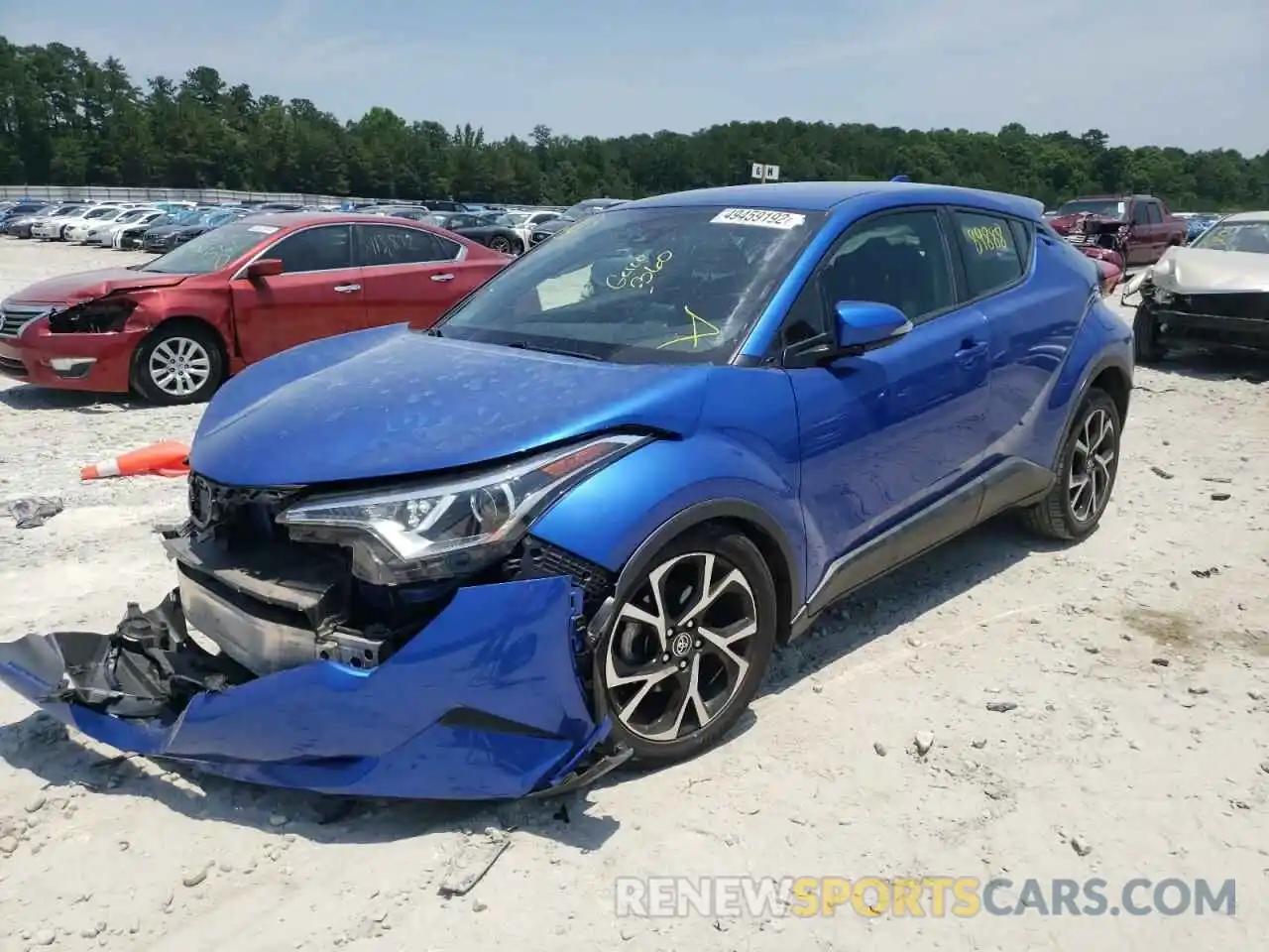 2 Photograph of a damaged car JTNKHMBX4K1019372 TOYOTA C-HR 2019