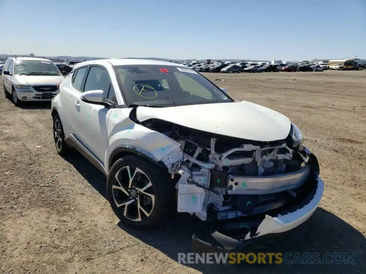 1 Photograph of a damaged car JTNKHMBX4K1020196 TOYOTA C-HR 2019