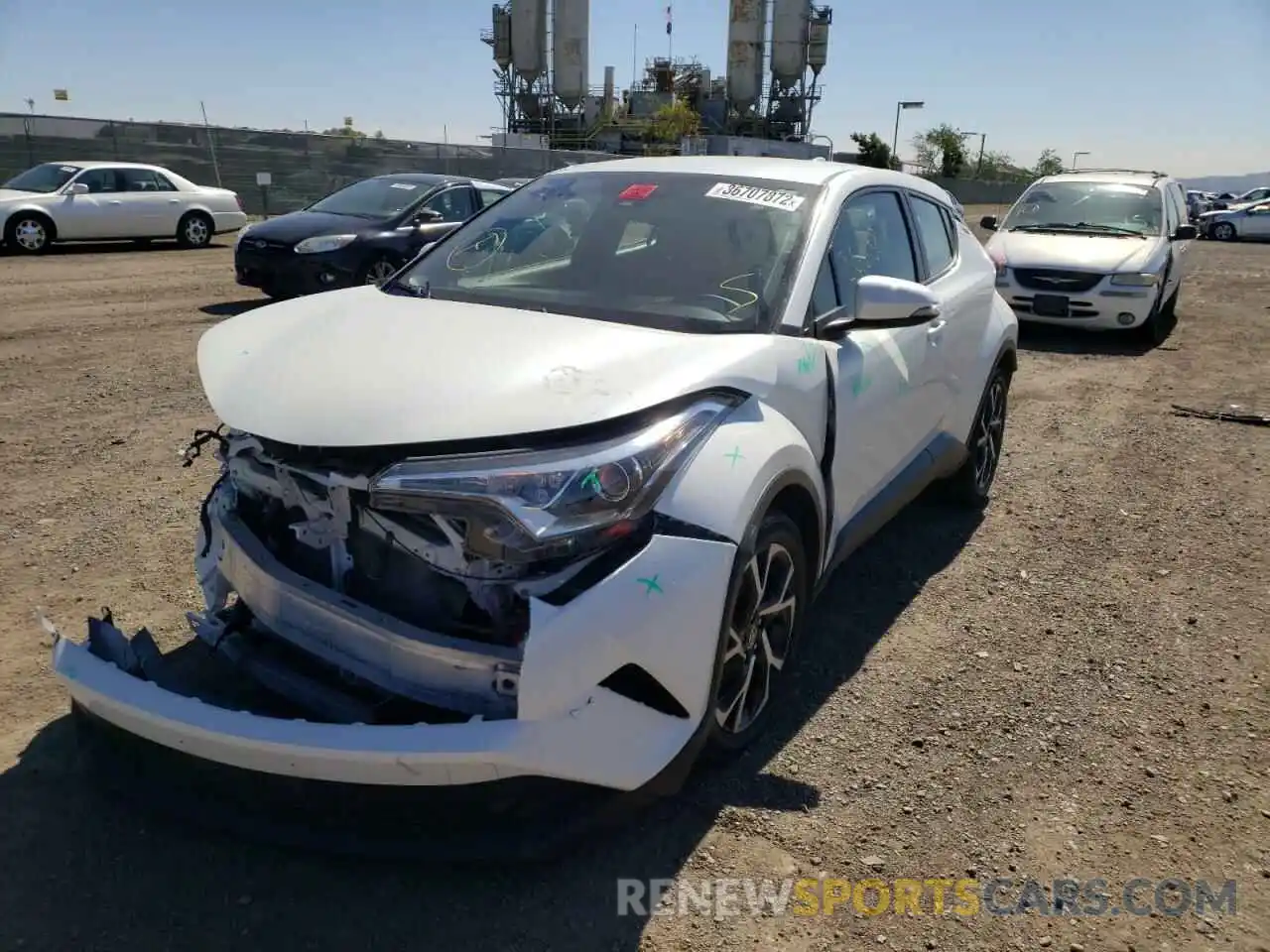 2 Photograph of a damaged car JTNKHMBX4K1020196 TOYOTA C-HR 2019