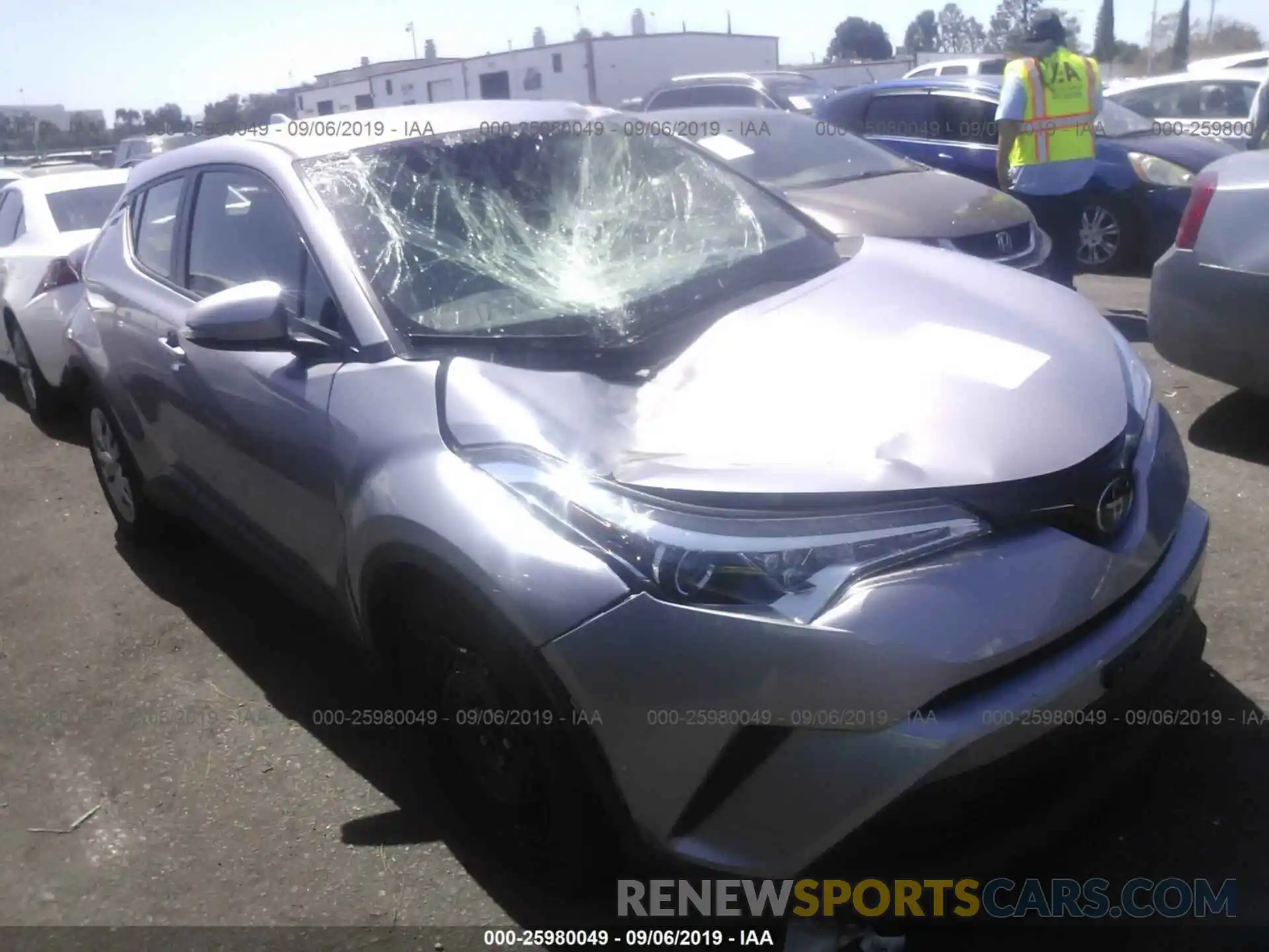 1 Photograph of a damaged car JTNKHMBX4K1020926 TOYOTA C-HR 2019