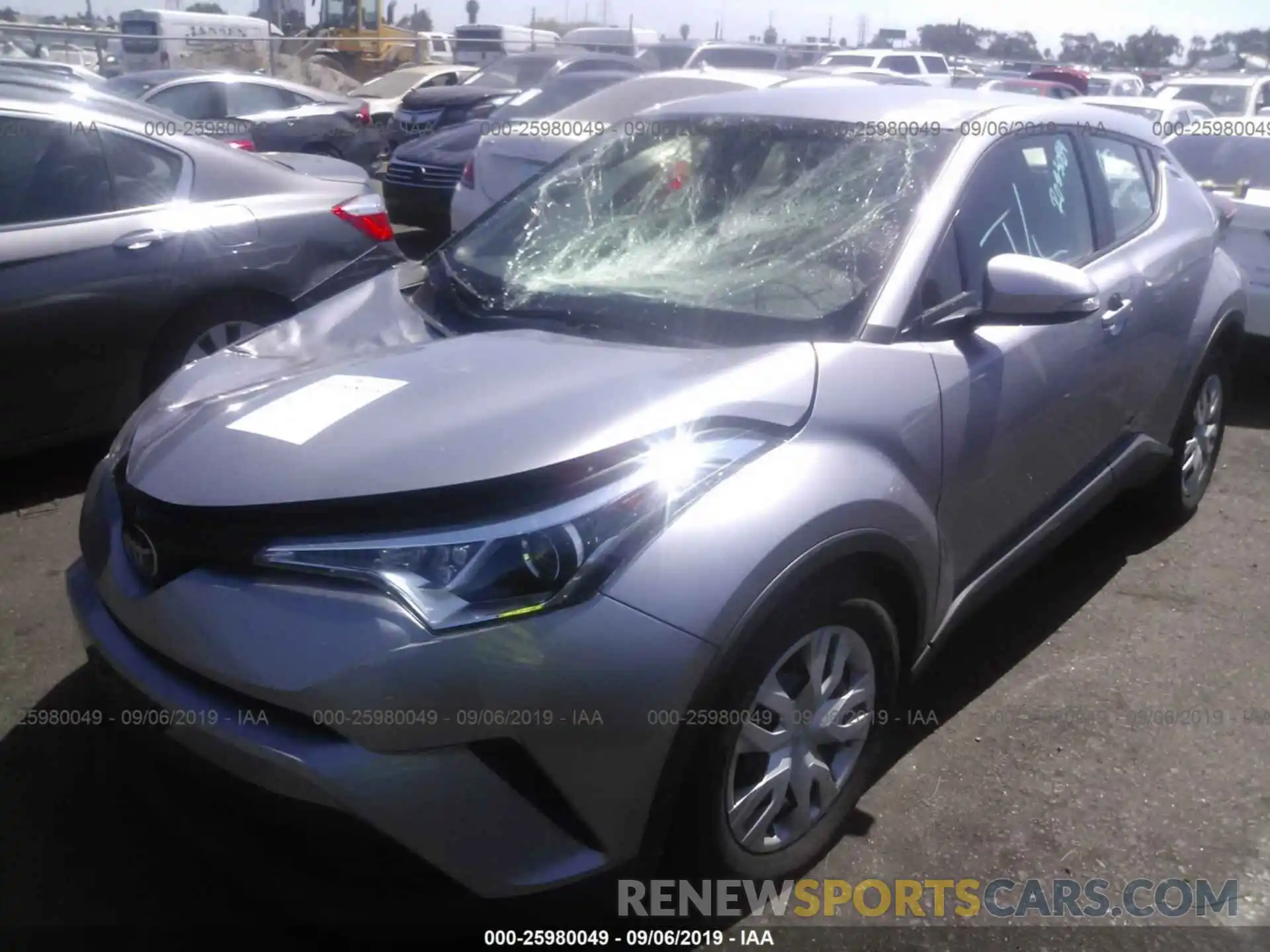 2 Photograph of a damaged car JTNKHMBX4K1020926 TOYOTA C-HR 2019