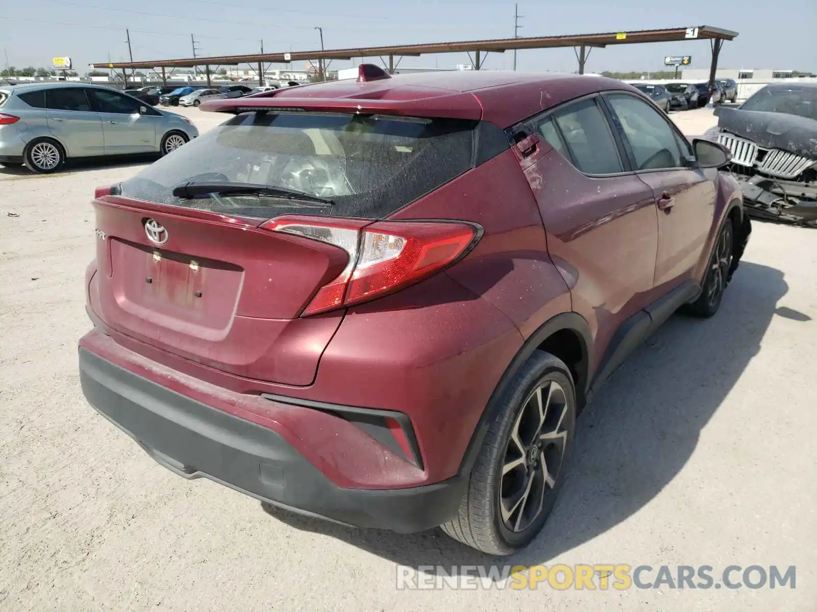 4 Photograph of a damaged car JTNKHMBX4K1021140 TOYOTA C-HR 2019