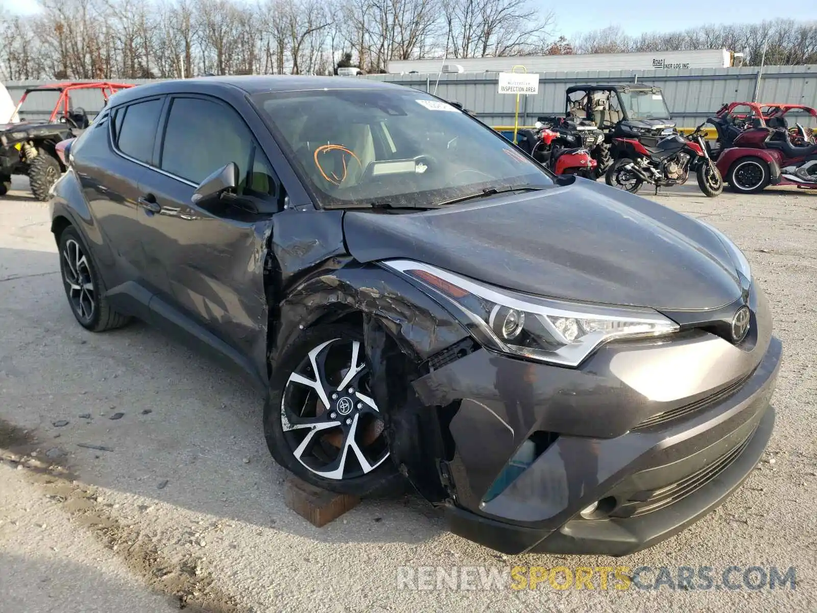 1 Photograph of a damaged car JTNKHMBX4K1021168 TOYOTA C-HR 2019