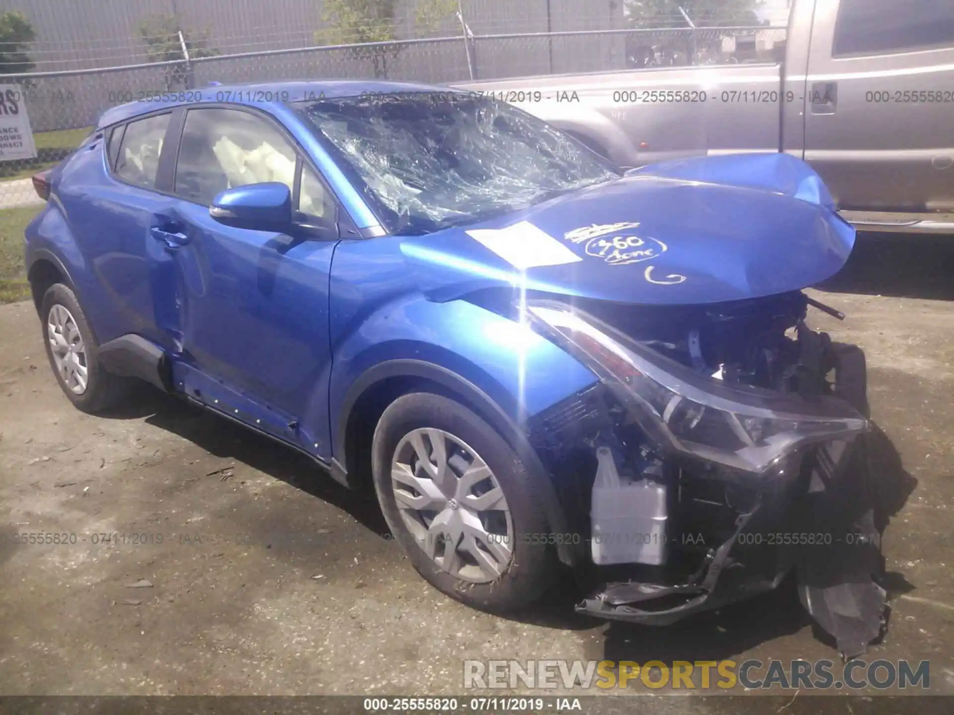 1 Photograph of a damaged car JTNKHMBX4K1022448 TOYOTA C-HR 2019