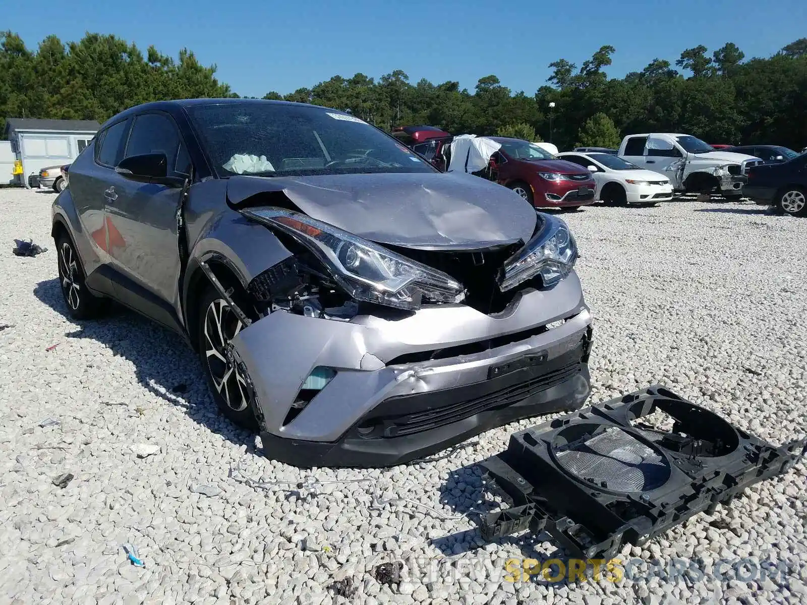 1 Photograph of a damaged car JTNKHMBX4K1024023 TOYOTA C-HR 2019