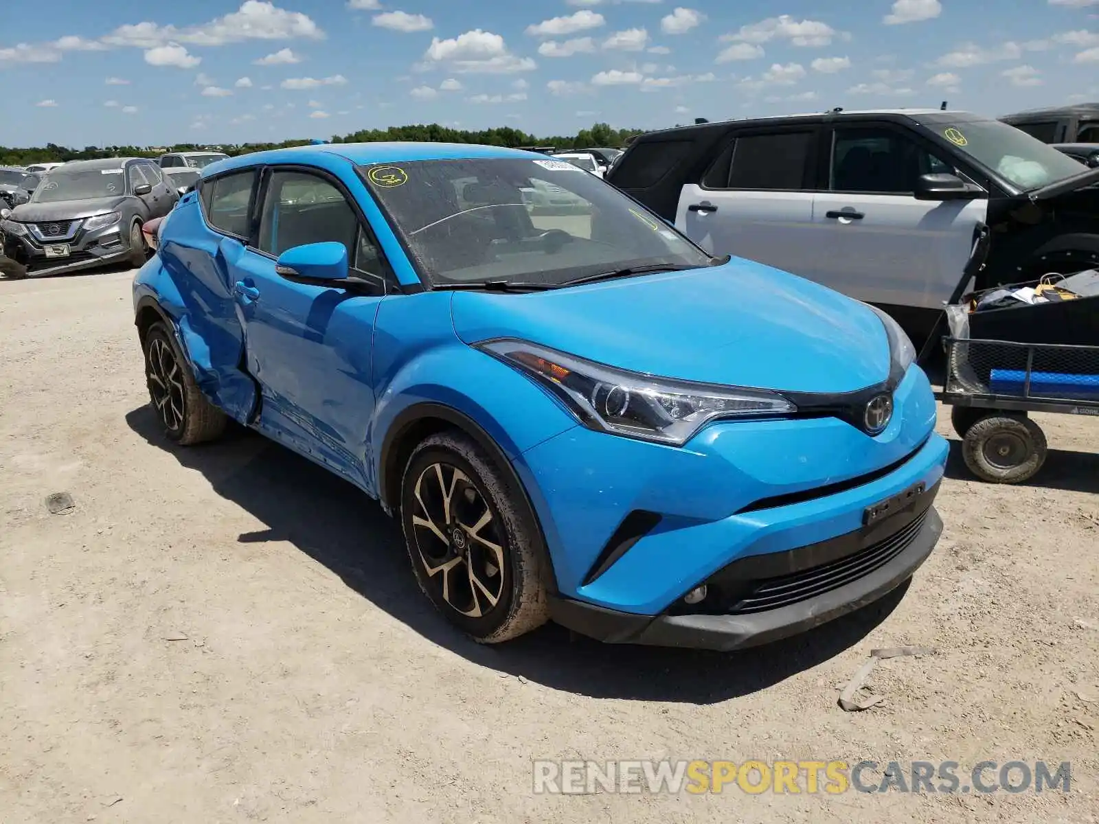 1 Photograph of a damaged car JTNKHMBX4K1027035 TOYOTA C-HR 2019