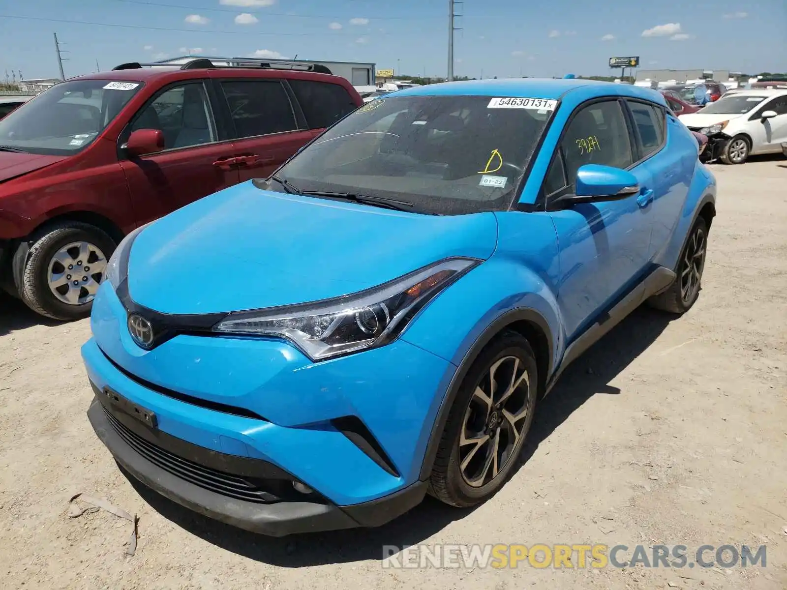 2 Фотография поврежденного автомобиля JTNKHMBX4K1027035 TOYOTA C-HR 2019