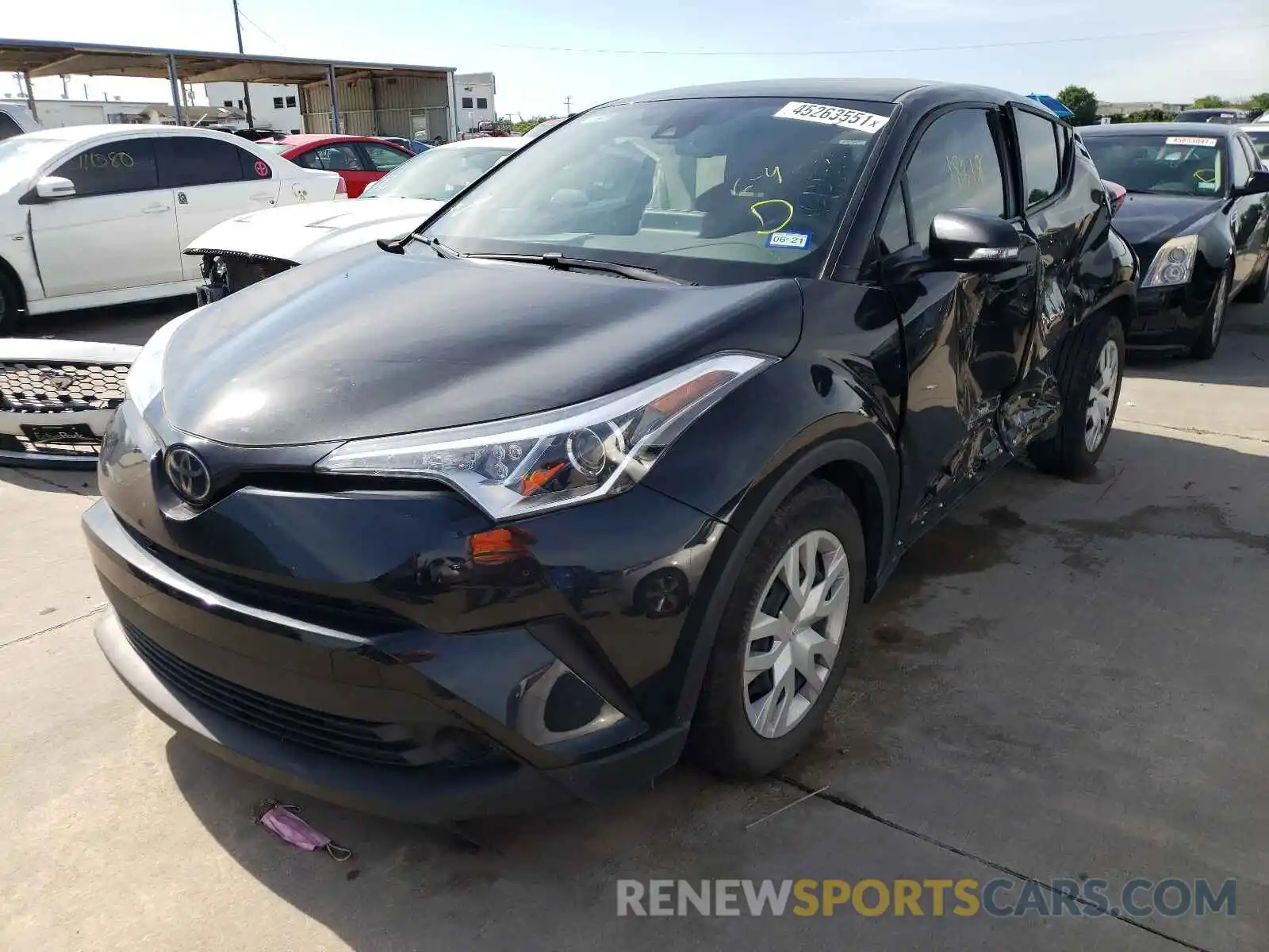 2 Photograph of a damaged car JTNKHMBX4K1027116 TOYOTA C-HR 2019