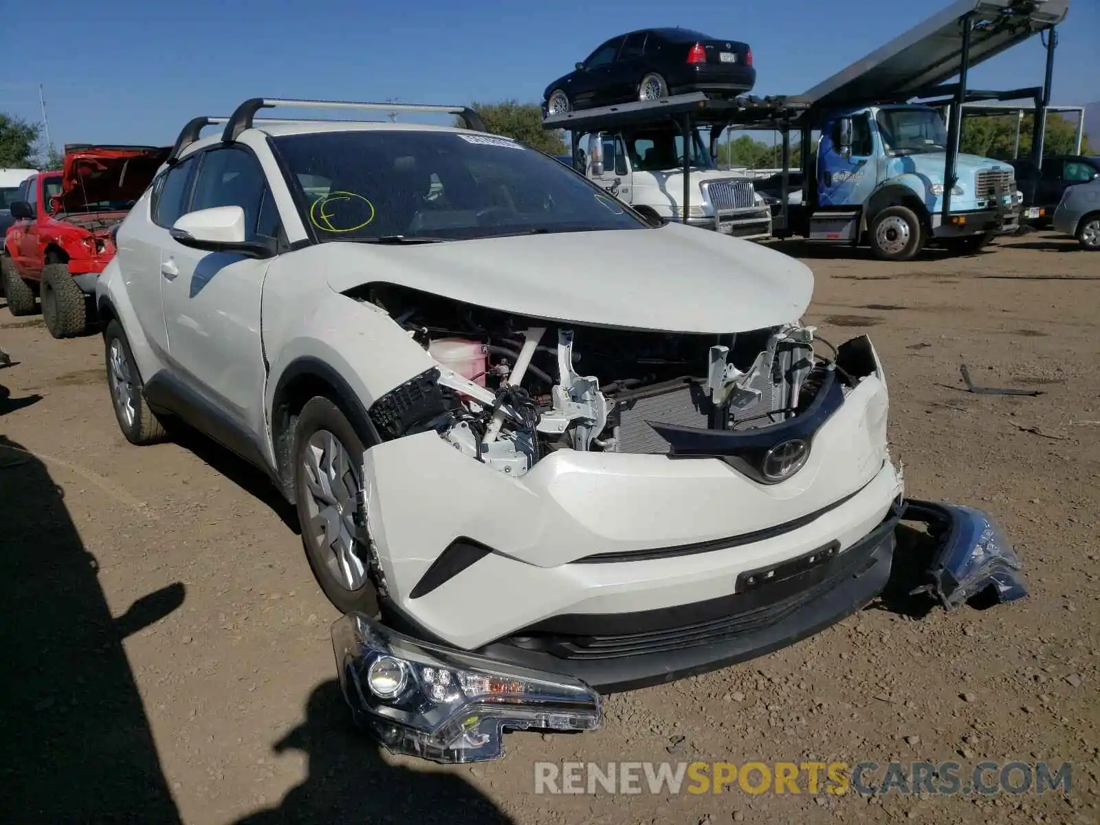1 Photograph of a damaged car JTNKHMBX4K1027424 TOYOTA C-HR 2019