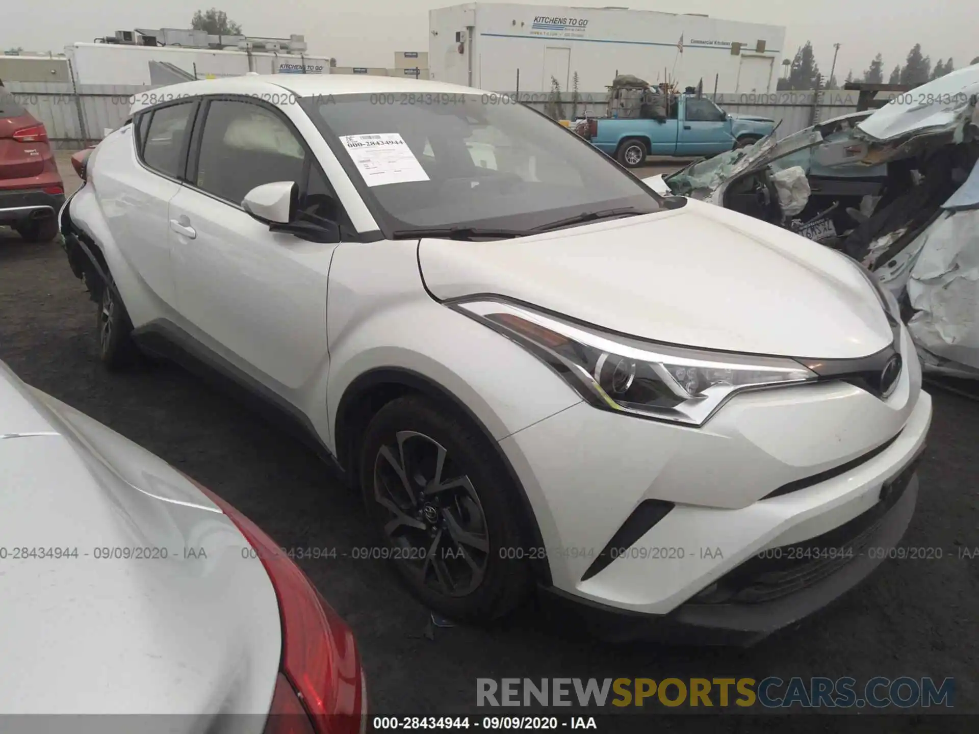 1 Photograph of a damaged car JTNKHMBX4K1029061 TOYOTA C-HR 2019