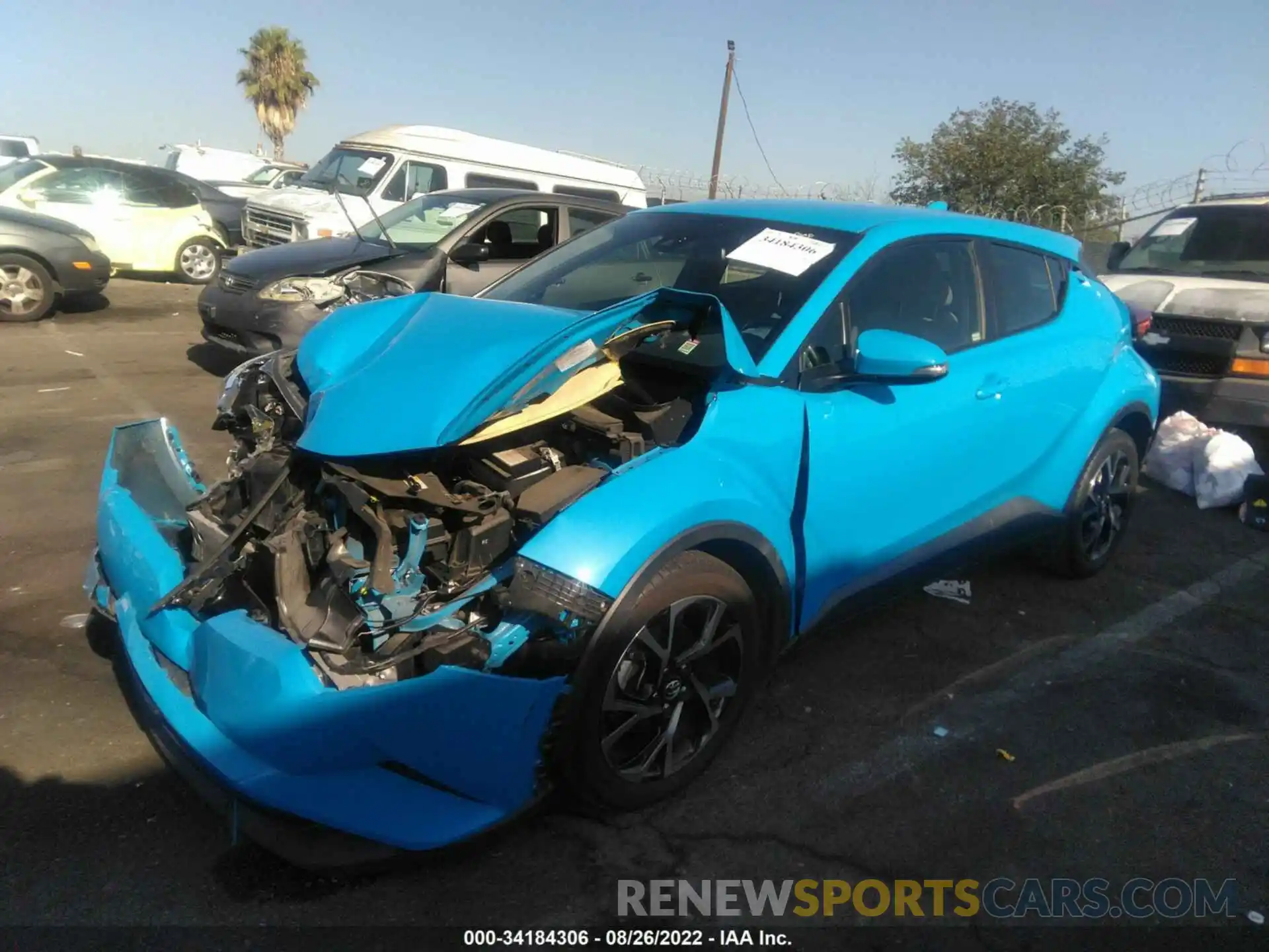 2 Photograph of a damaged car JTNKHMBX4K1029500 TOYOTA C-HR 2019