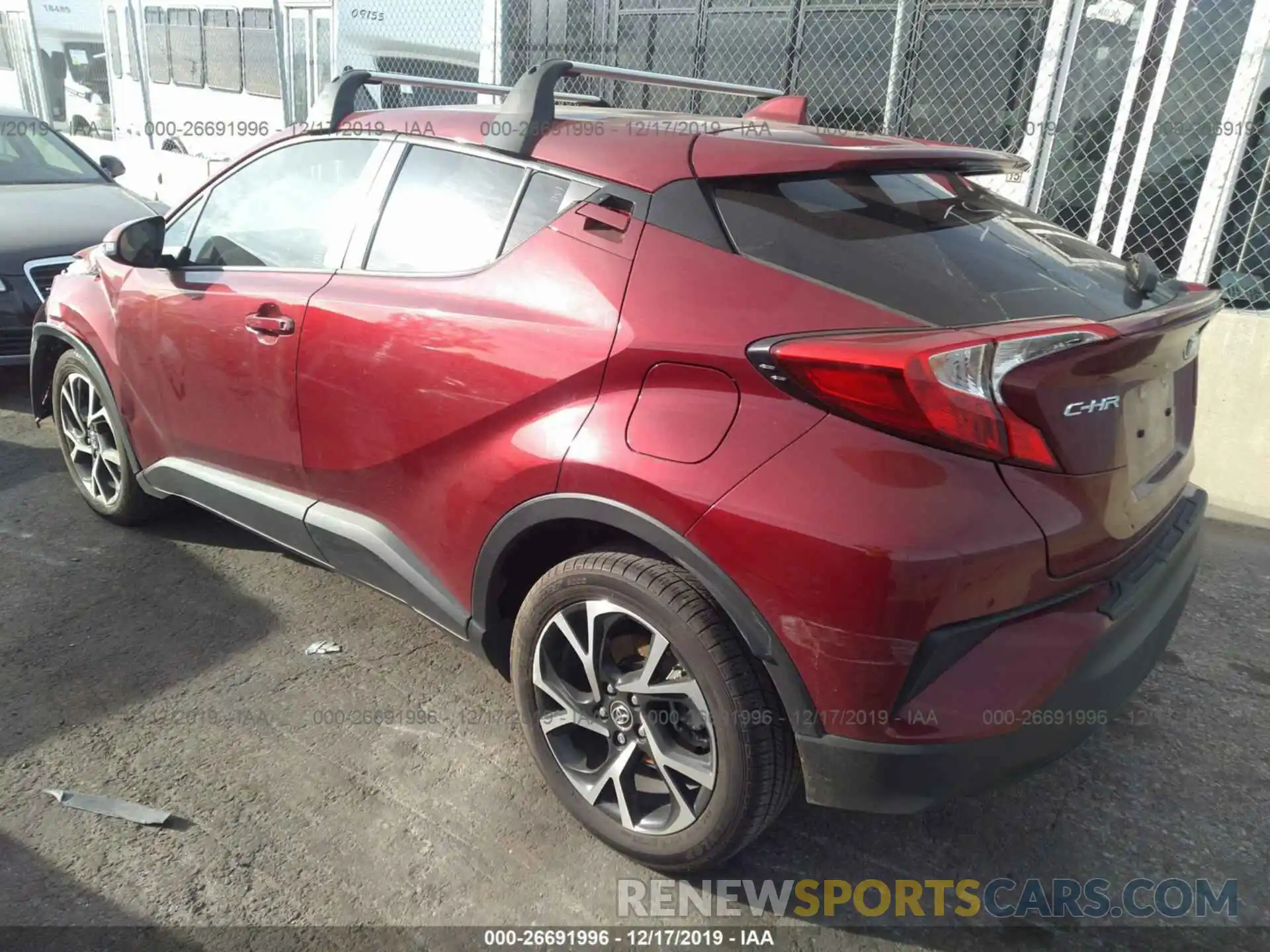 3 Photograph of a damaged car JTNKHMBX4K1029948 TOYOTA C-HR 2019