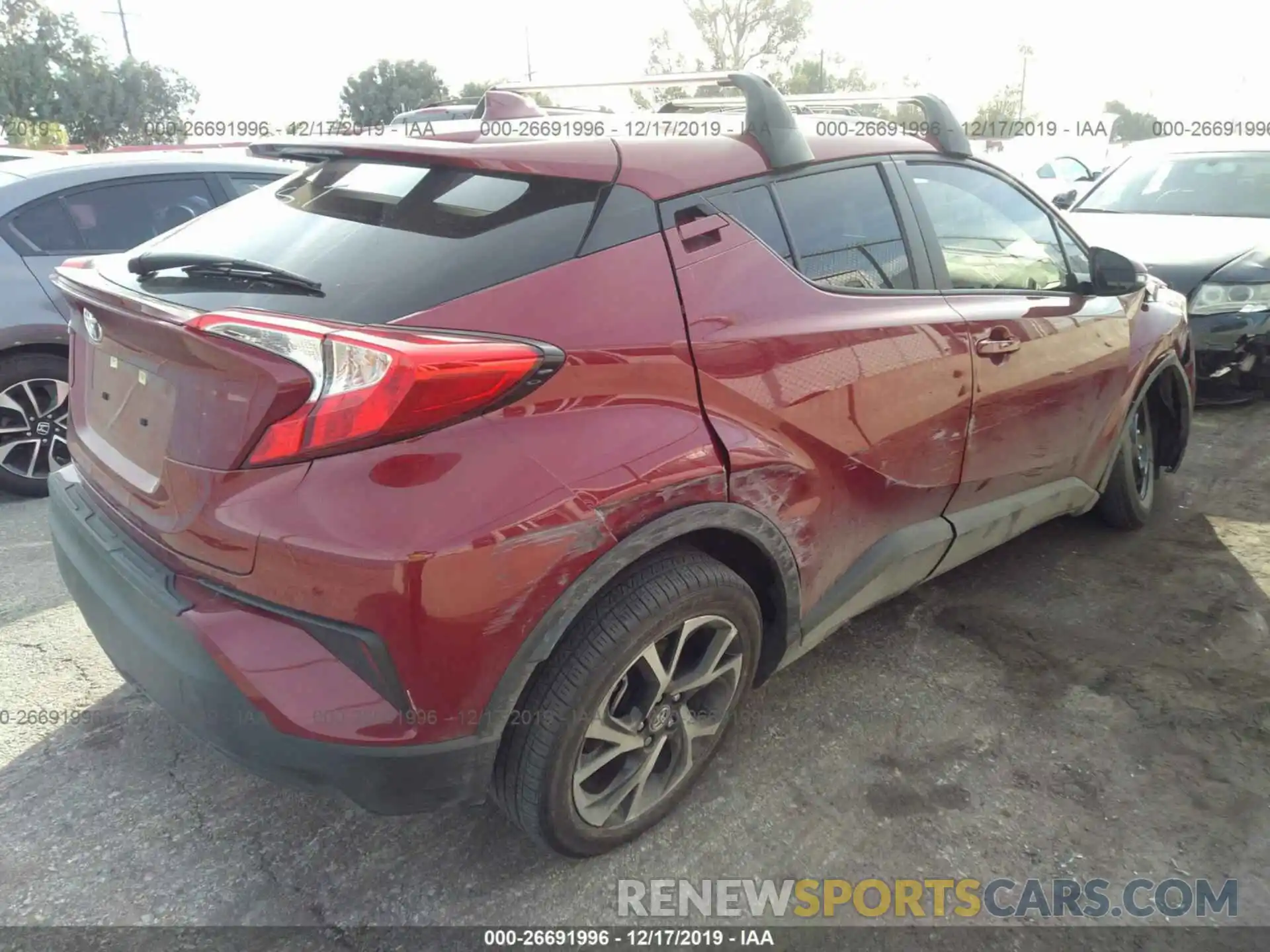 4 Photograph of a damaged car JTNKHMBX4K1029948 TOYOTA C-HR 2019