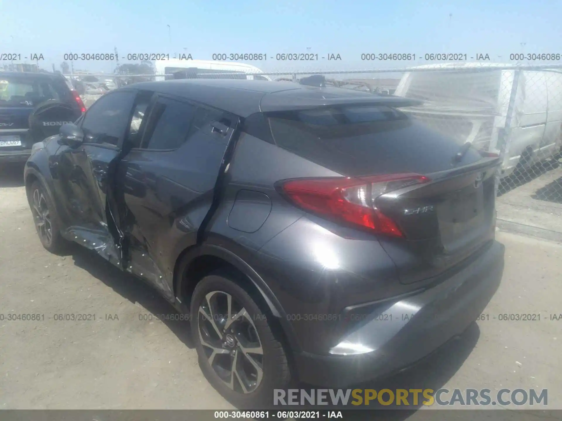 3 Photograph of a damaged car JTNKHMBX4K1030100 TOYOTA C-HR 2019