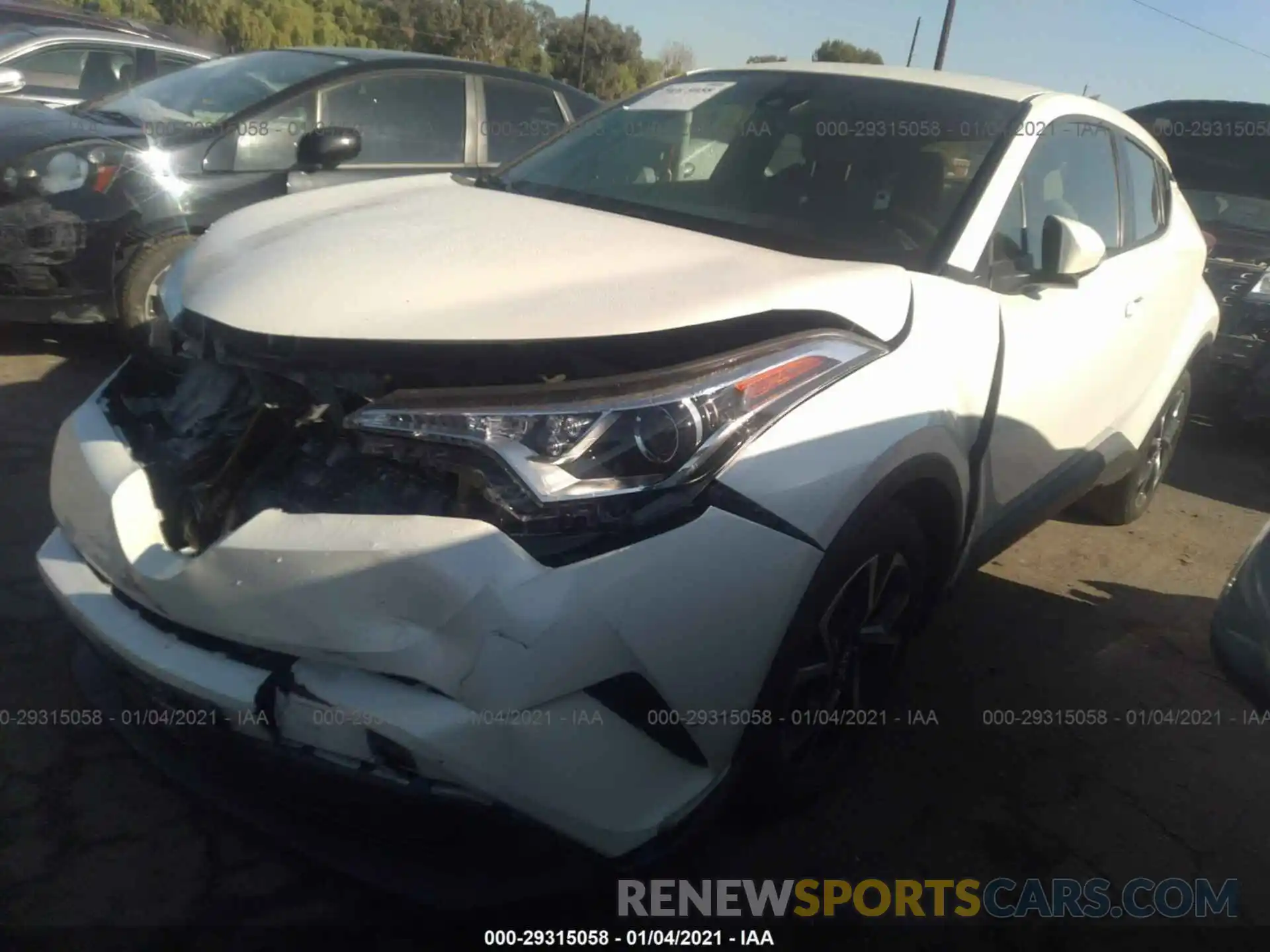 2 Photograph of a damaged car JTNKHMBX4K1032557 TOYOTA C-HR 2019