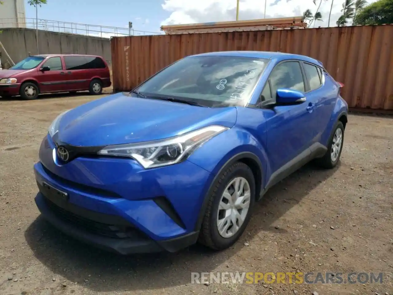 2 Photograph of a damaged car JTNKHMBX4K1033112 TOYOTA C-HR 2019