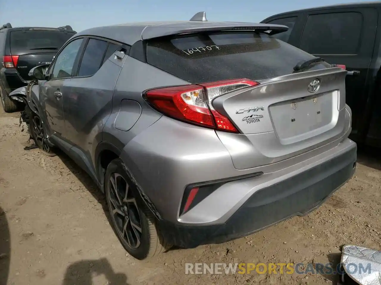 3 Photograph of a damaged car JTNKHMBX4K1033272 TOYOTA C-HR 2019