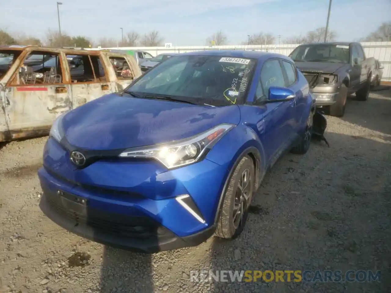 2 Photograph of a damaged car JTNKHMBX4K1033501 TOYOTA C-HR 2019