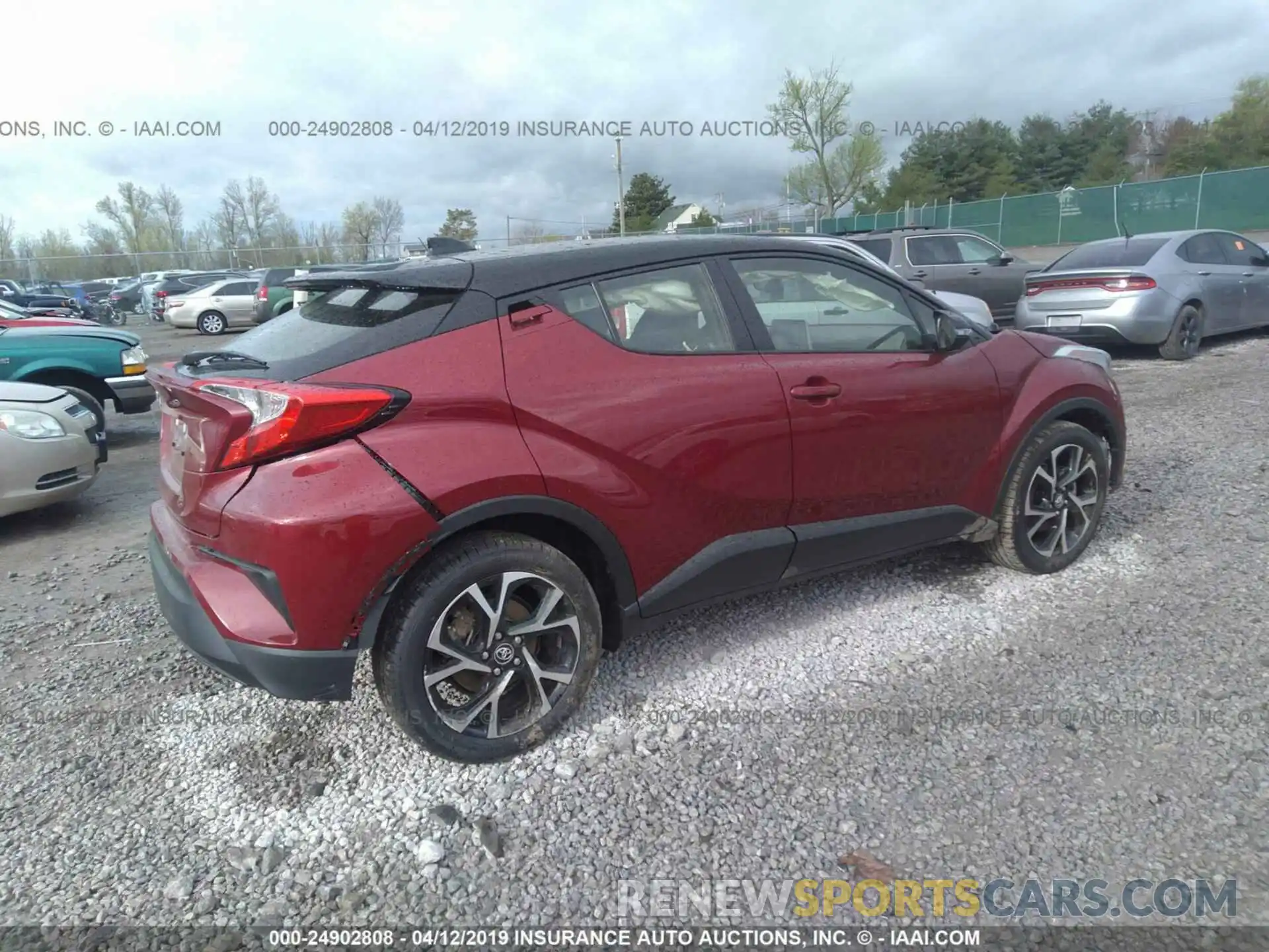 4 Photograph of a damaged car JTNKHMBX4K1033675 TOYOTA C-HR 2019