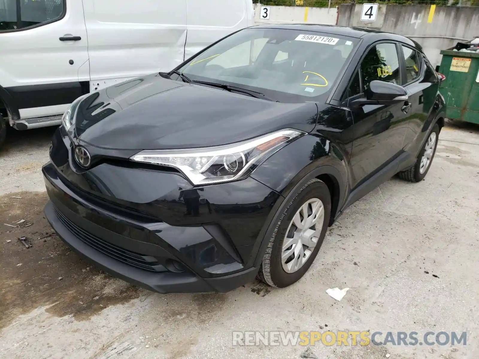 2 Photograph of a damaged car JTNKHMBX4K1034017 TOYOTA C-HR 2019