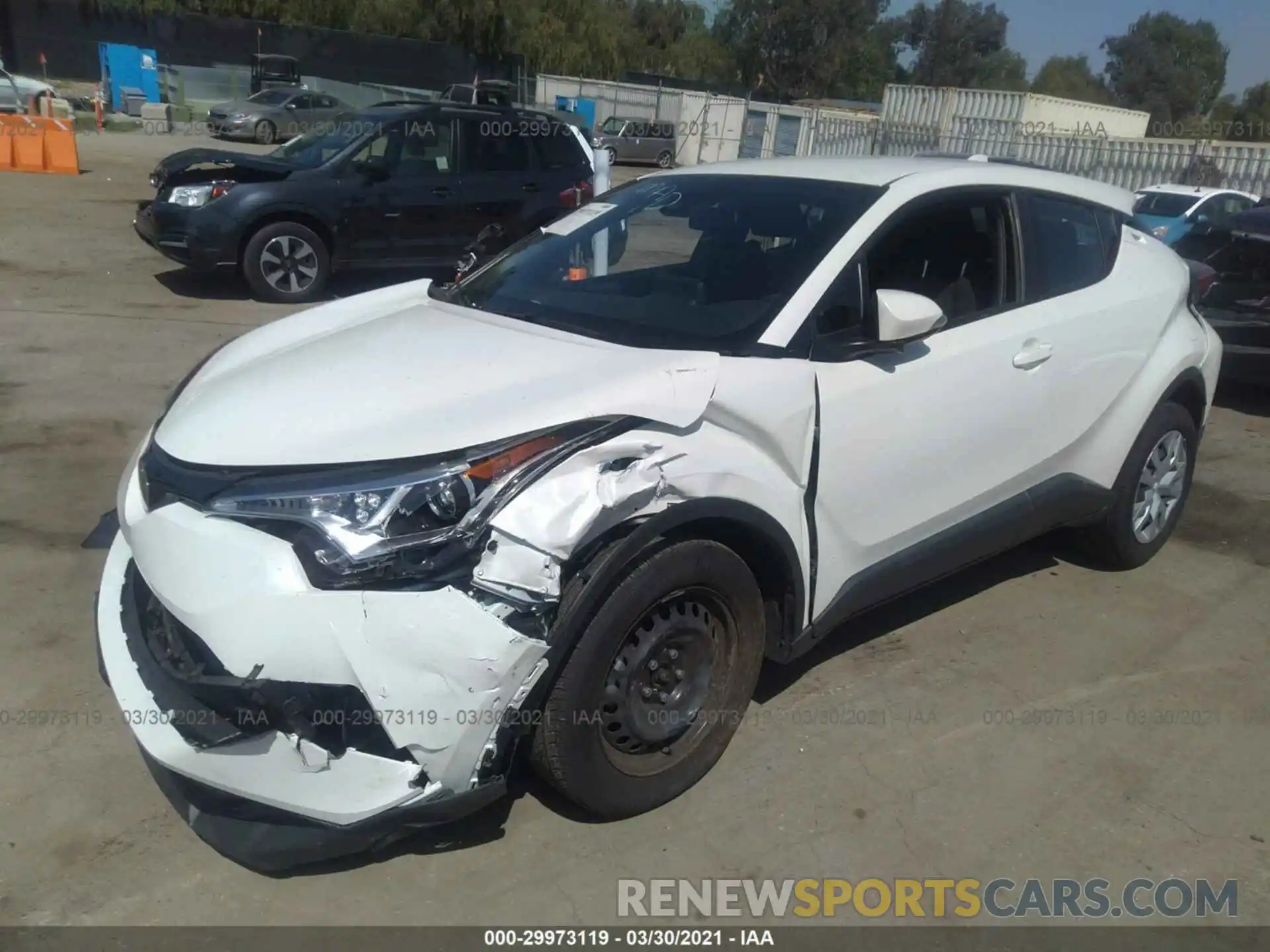 2 Photograph of a damaged car JTNKHMBX4K1034244 TOYOTA C-HR 2019