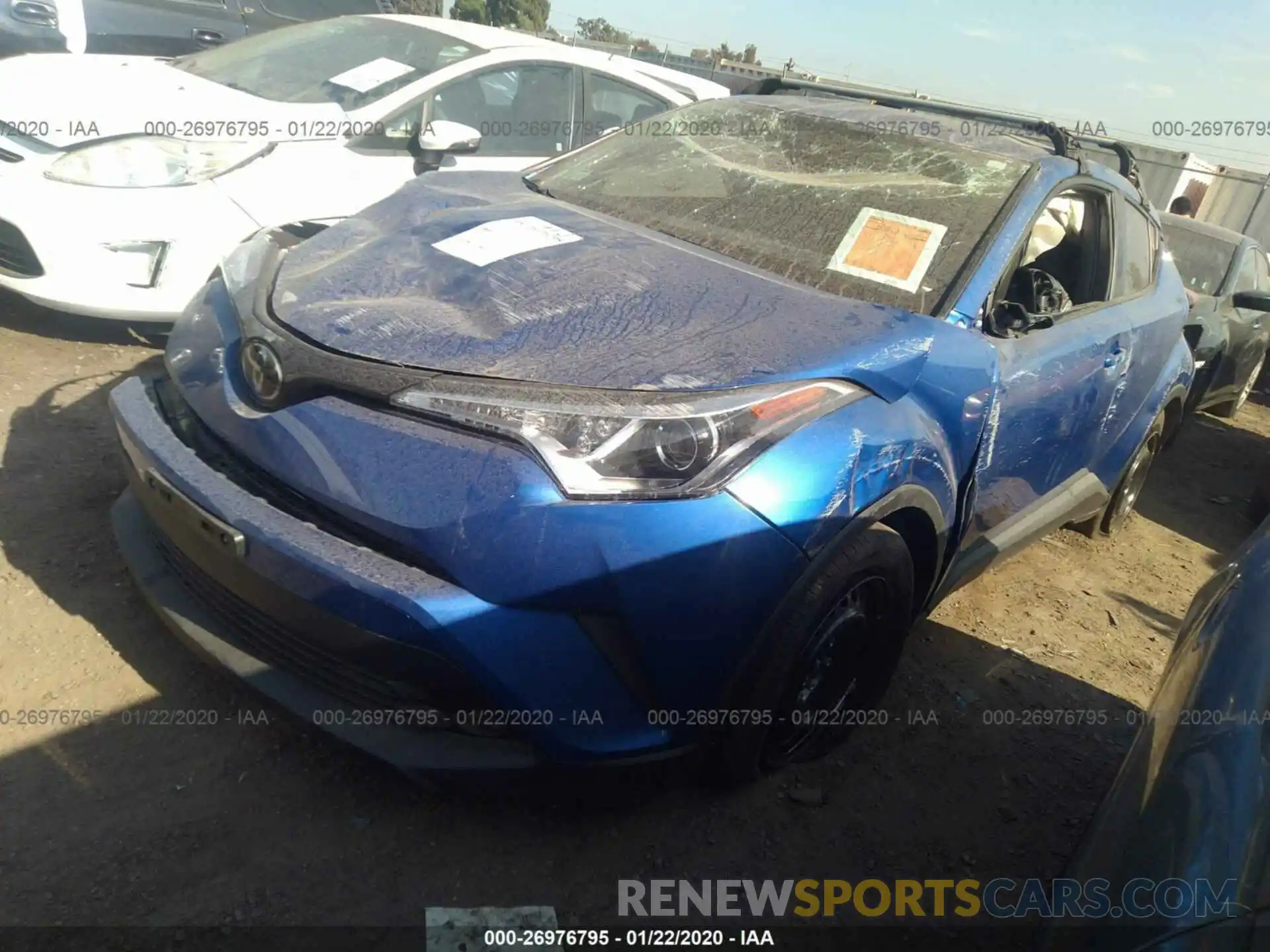 2 Photograph of a damaged car JTNKHMBX4K1034874 TOYOTA C-HR 2019