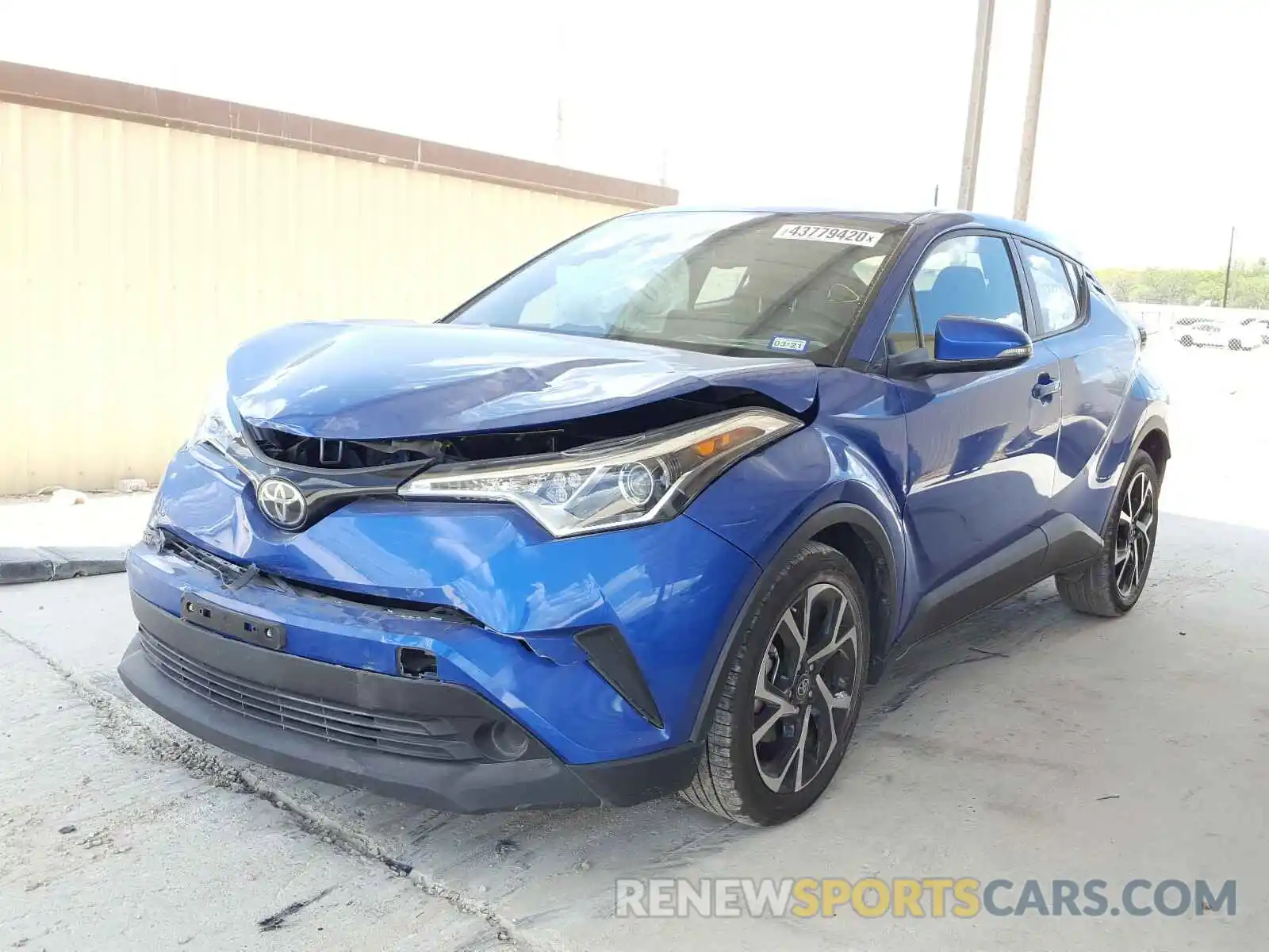 2 Photograph of a damaged car JTNKHMBX4K1036527 TOYOTA C-HR 2019