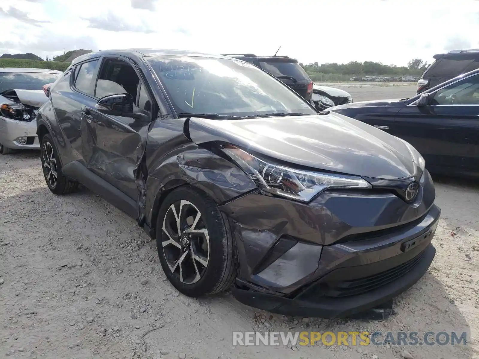 1 Photograph of a damaged car JTNKHMBX4K1036611 TOYOTA C-HR 2019