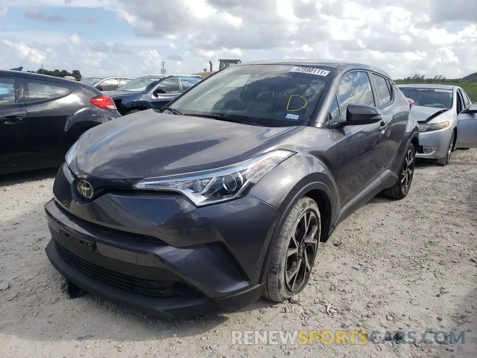 2 Photograph of a damaged car JTNKHMBX4K1036611 TOYOTA C-HR 2019