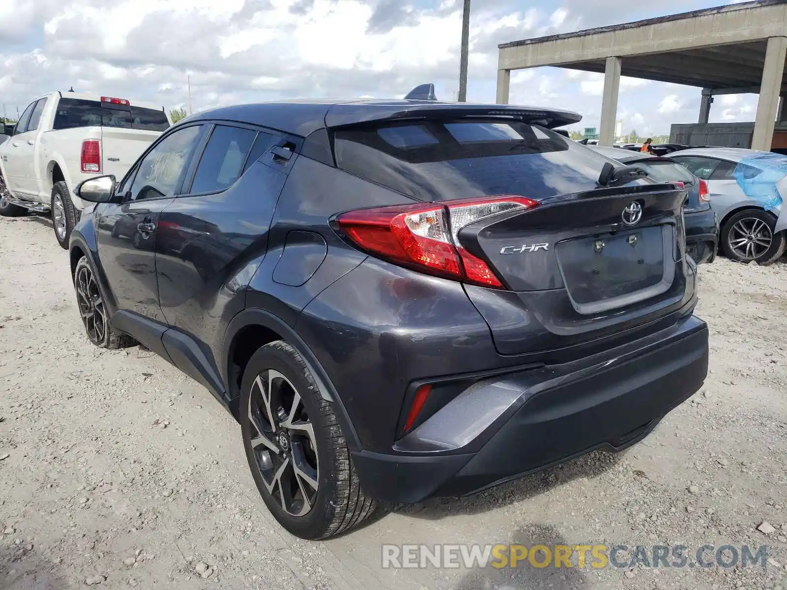 3 Photograph of a damaged car JTNKHMBX4K1036611 TOYOTA C-HR 2019