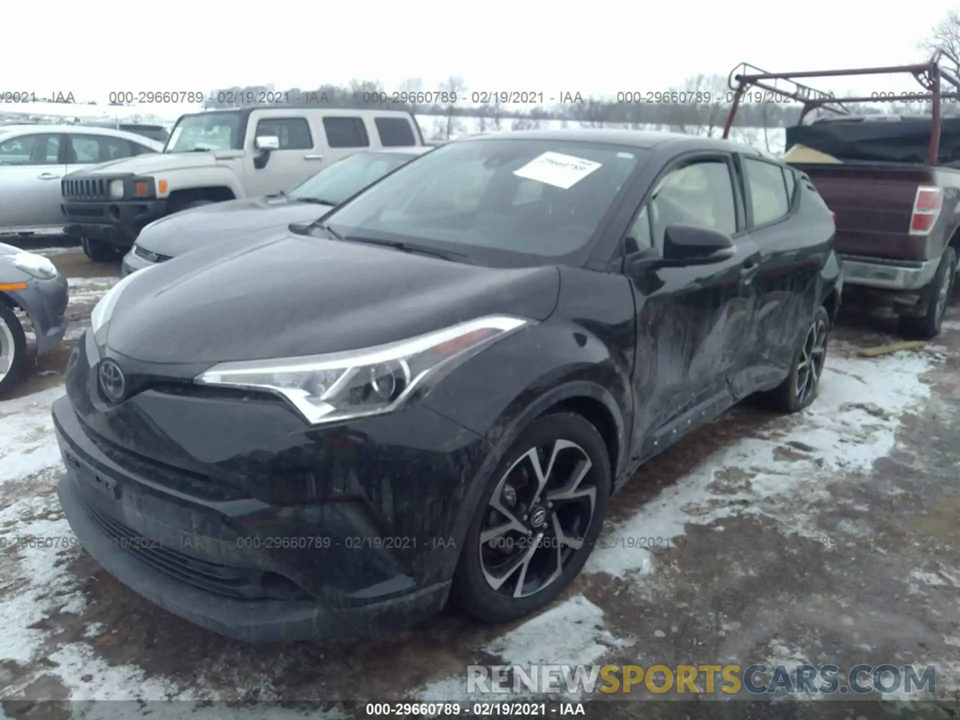 2 Photograph of a damaged car JTNKHMBX4K1037824 TOYOTA C-HR 2019