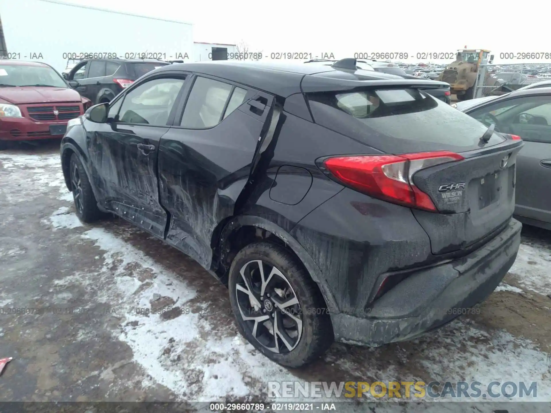 3 Photograph of a damaged car JTNKHMBX4K1037824 TOYOTA C-HR 2019