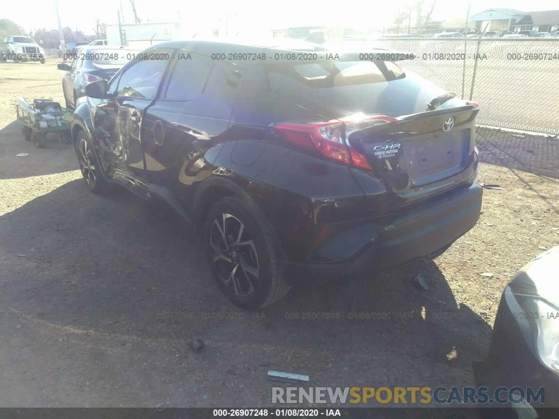 3 Photograph of a damaged car JTNKHMBX4K1039976 TOYOTA C-HR 2019