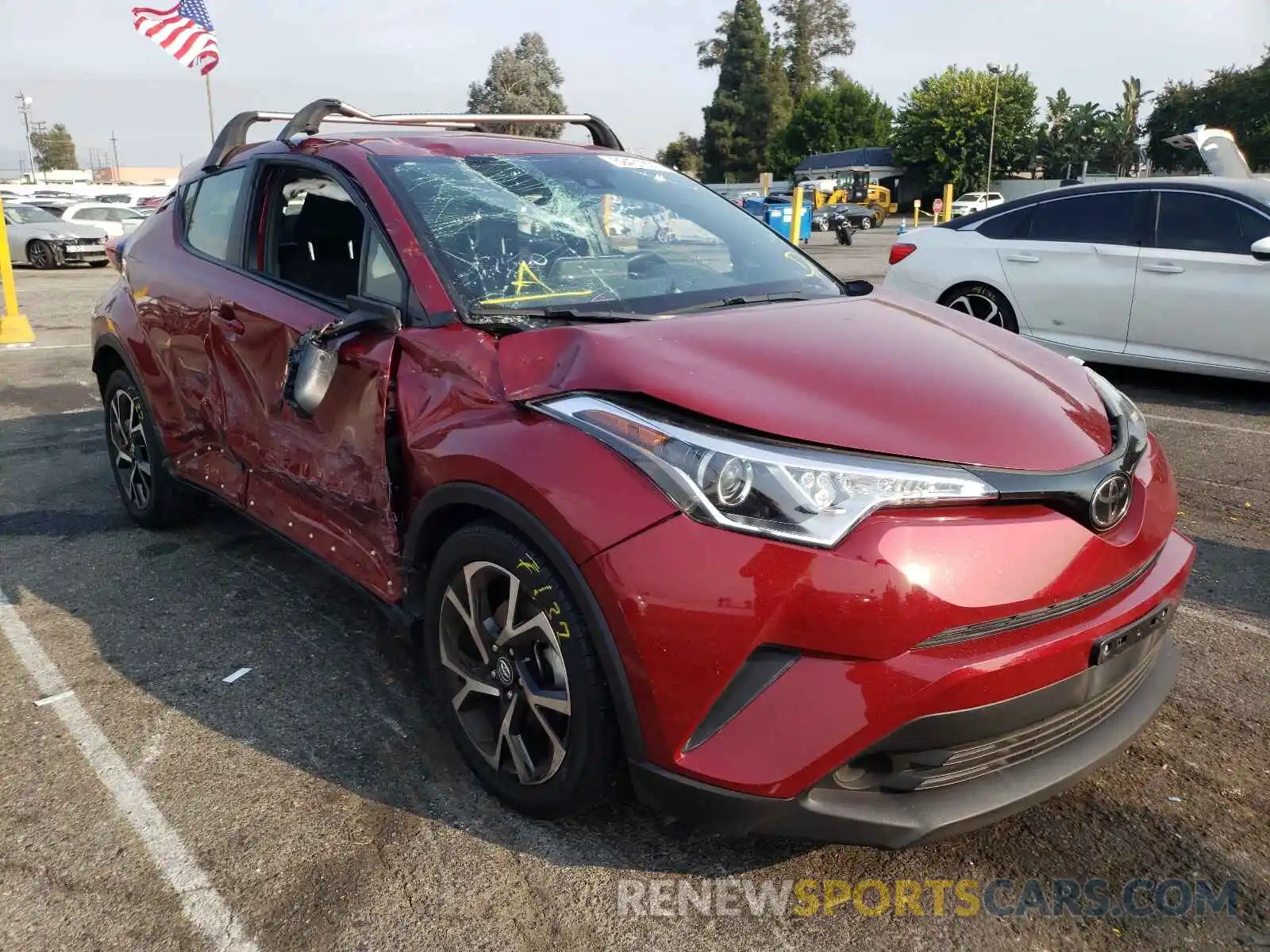 1 Photograph of a damaged car JTNKHMBX4K1040674 TOYOTA C-HR 2019