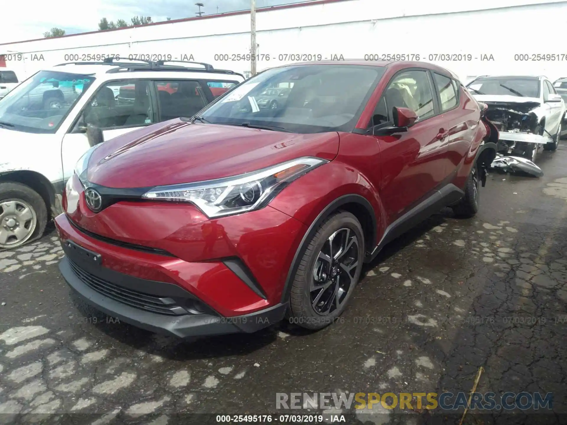 2 Фотография поврежденного автомобиля JTNKHMBX4K1041842 TOYOTA C-HR 2019