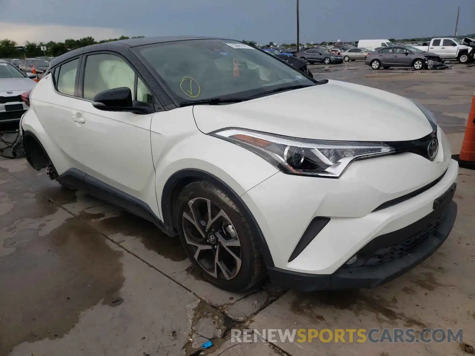 1 Photograph of a damaged car JTNKHMBX4K1042036 TOYOTA C-HR 2019