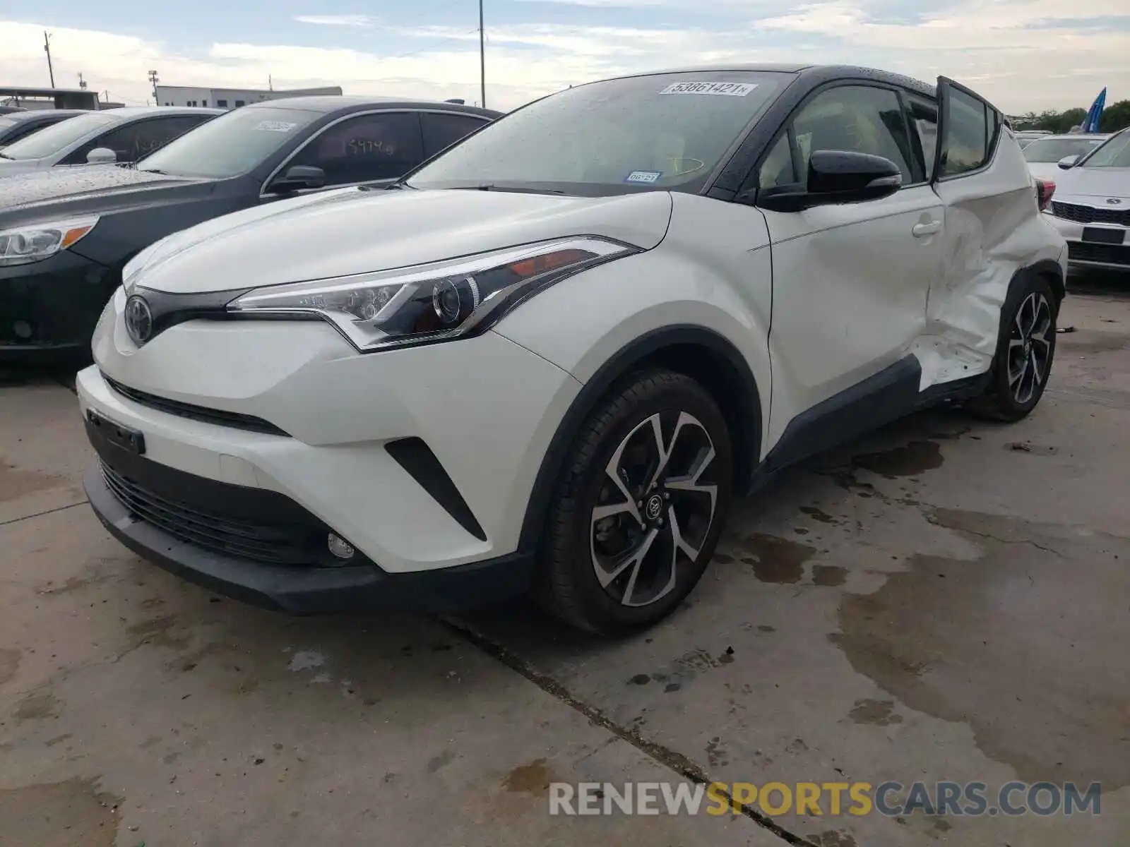 2 Фотография поврежденного автомобиля JTNKHMBX4K1042036 TOYOTA C-HR 2019