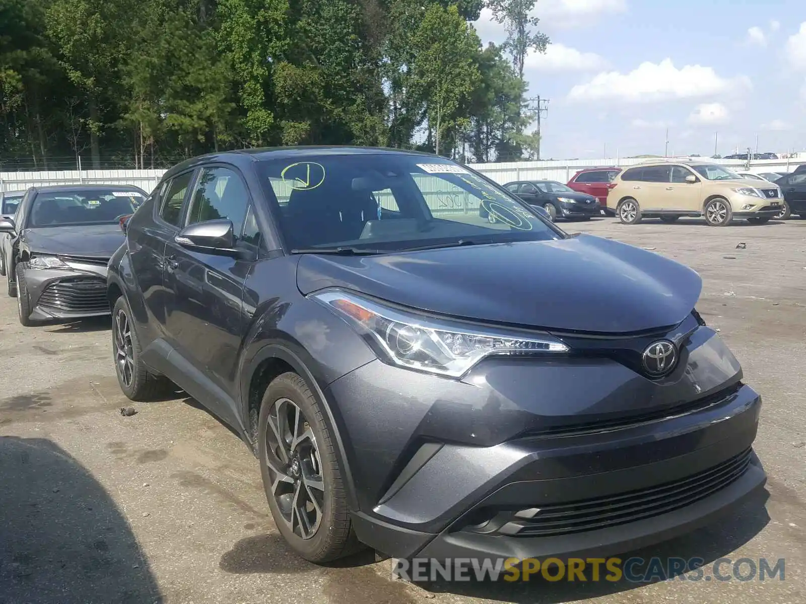 1 Photograph of a damaged car JTNKHMBX4K1042179 TOYOTA C-HR 2019