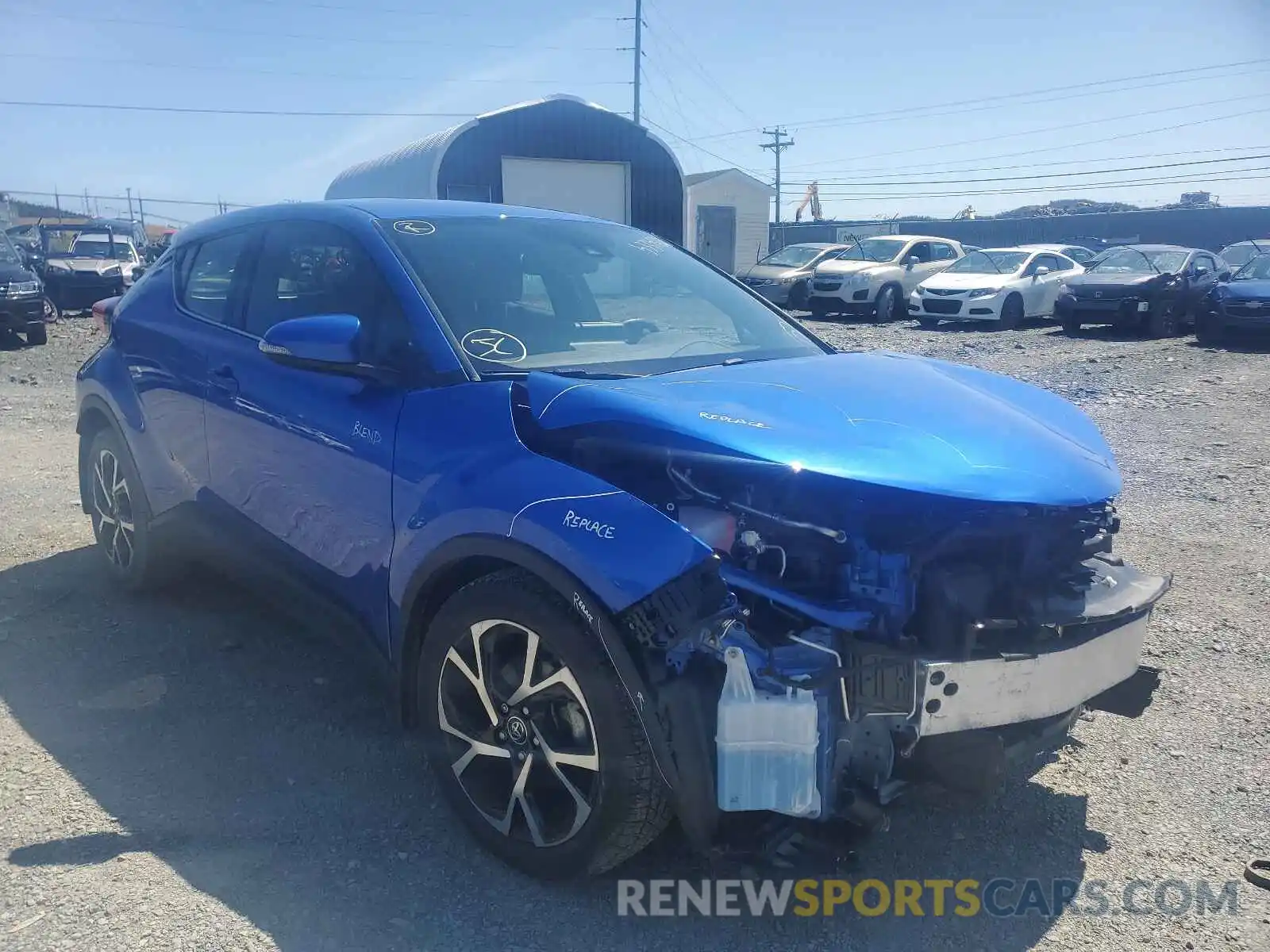 1 Photograph of a damaged car JTNKHMBX4K1042232 TOYOTA C-HR 2019