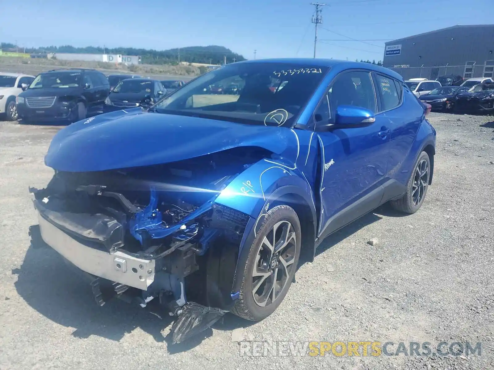 2 Photograph of a damaged car JTNKHMBX4K1042232 TOYOTA C-HR 2019