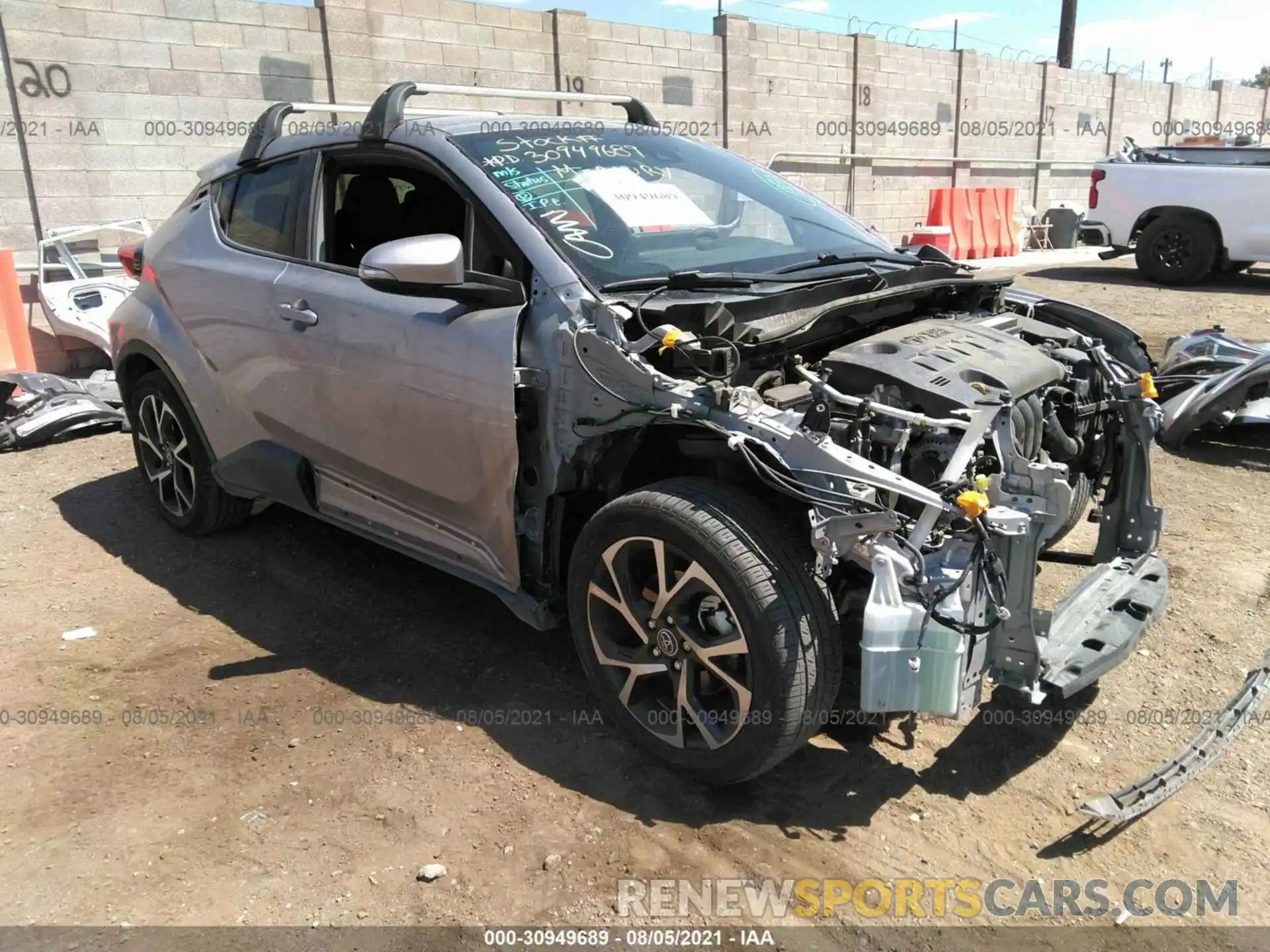 1 Photograph of a damaged car JTNKHMBX4K1044255 TOYOTA C-HR 2019