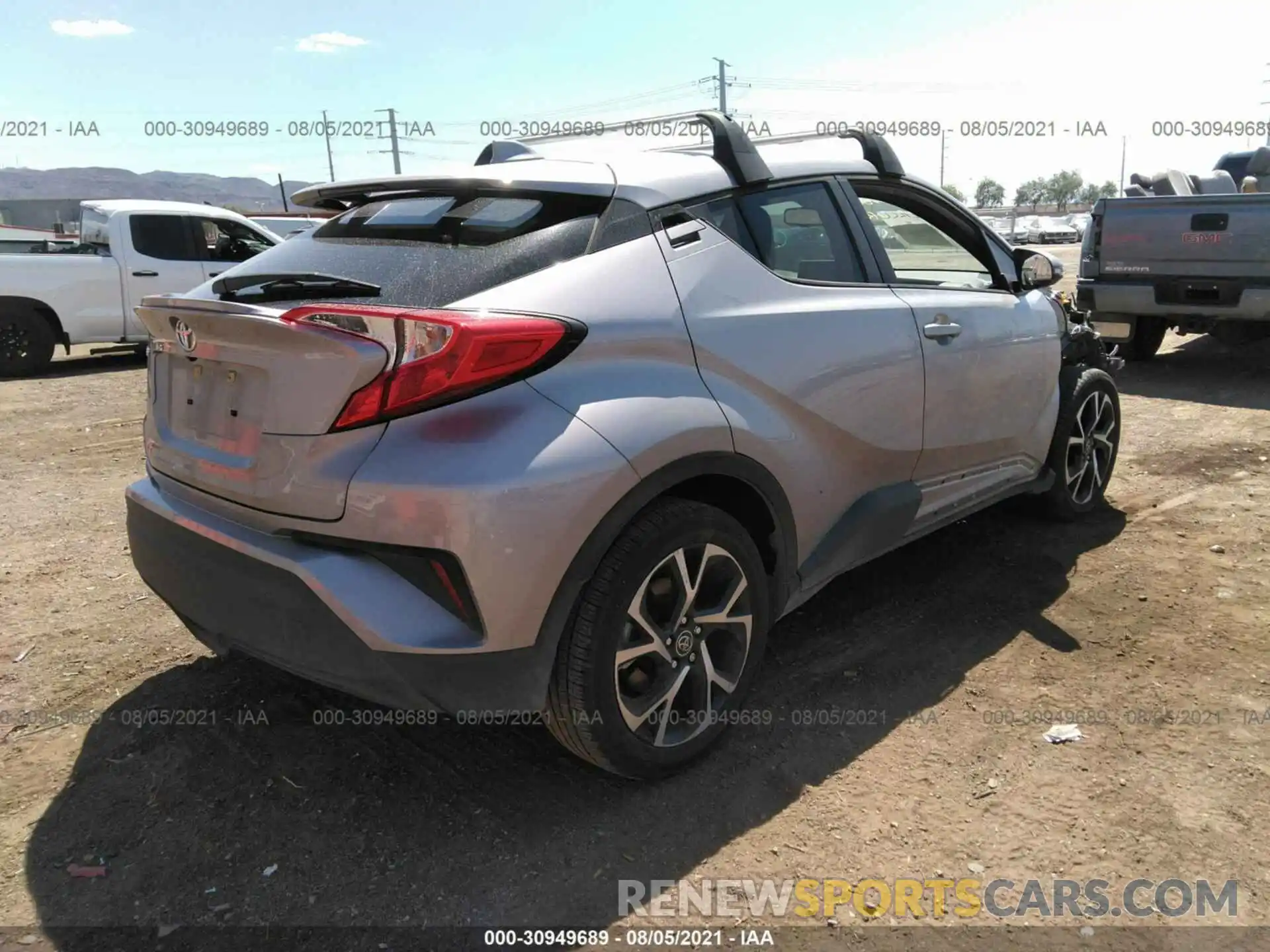 4 Фотография поврежденного автомобиля JTNKHMBX4K1044255 TOYOTA C-HR 2019