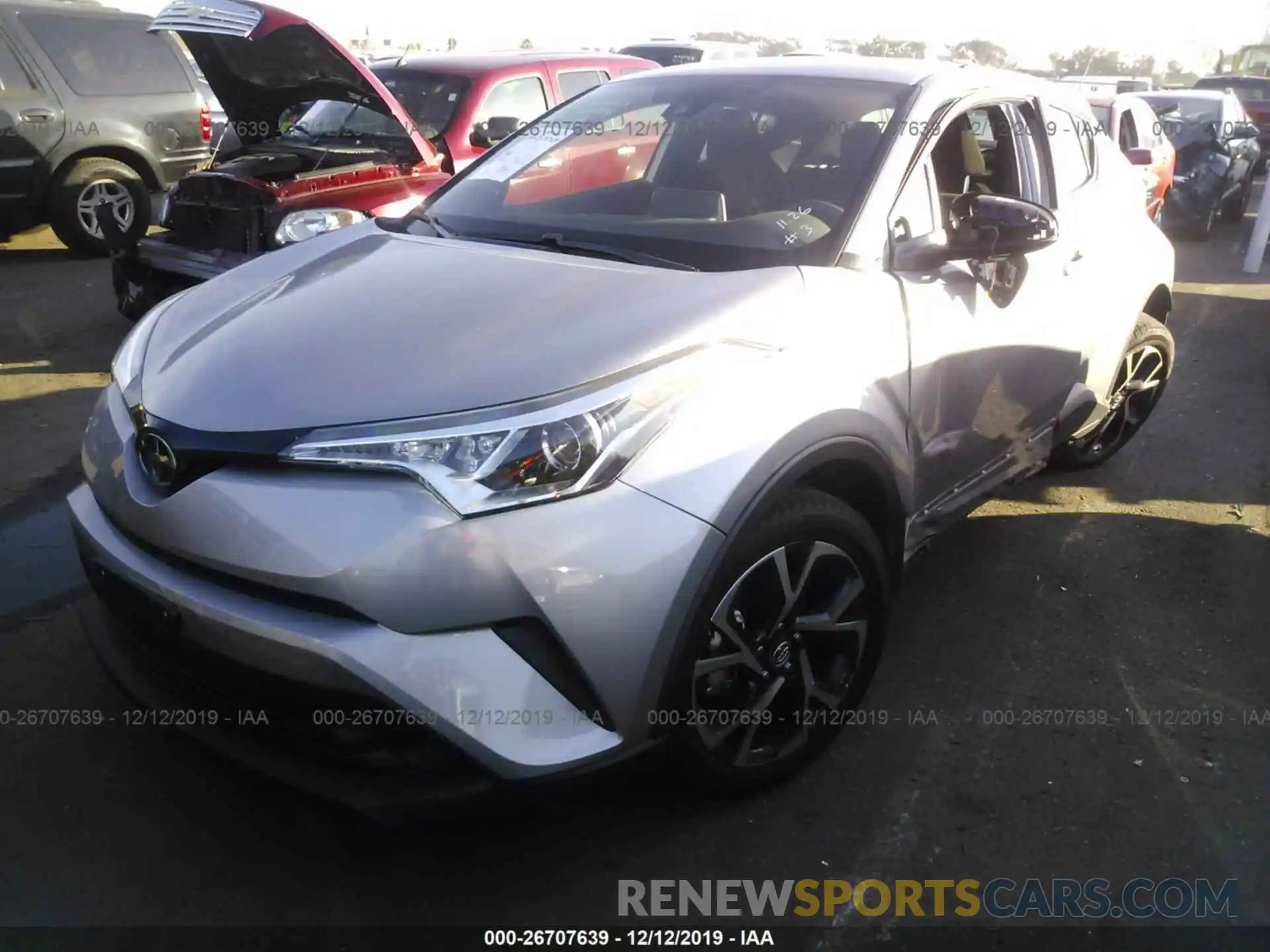 2 Photograph of a damaged car JTNKHMBX4K1044725 TOYOTA C-HR 2019