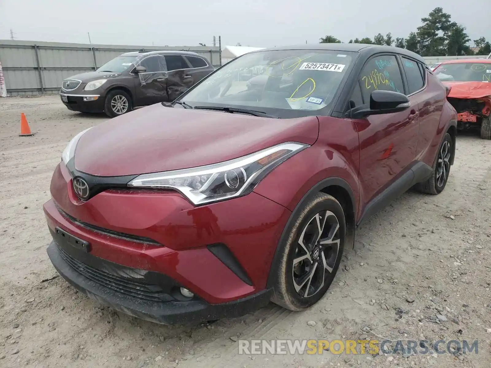 2 Photograph of a damaged car JTNKHMBX4K1045034 TOYOTA C-HR 2019